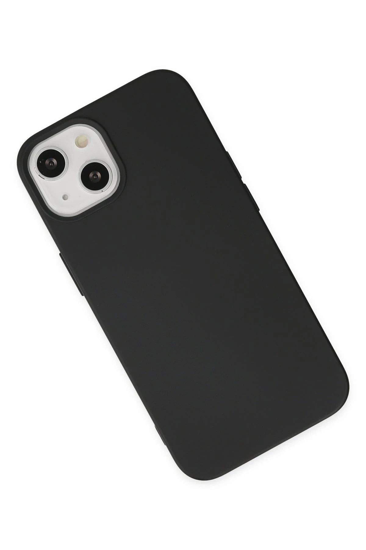 NewFace iPhone 14 Uyumlu  Kılıf Nano içi Kadife Silikon - Siyah BSTMY