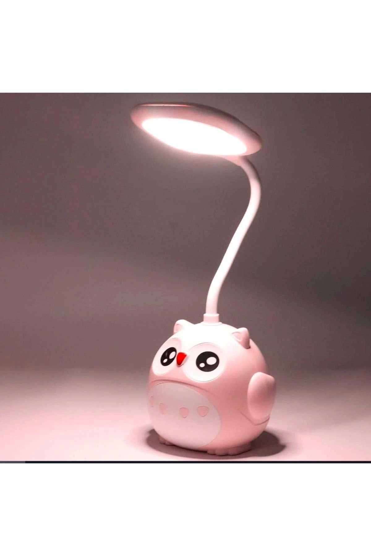 Arnas Toys Pembe Baykuş Masa Lambası