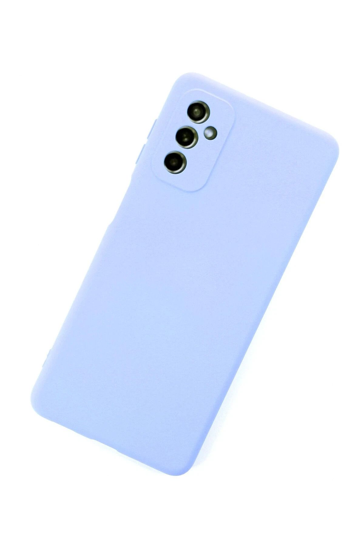NewFace uyumlu Galaxy M52 5G Kılıf Nano içi Kadife Silikon - Lila BSTMY