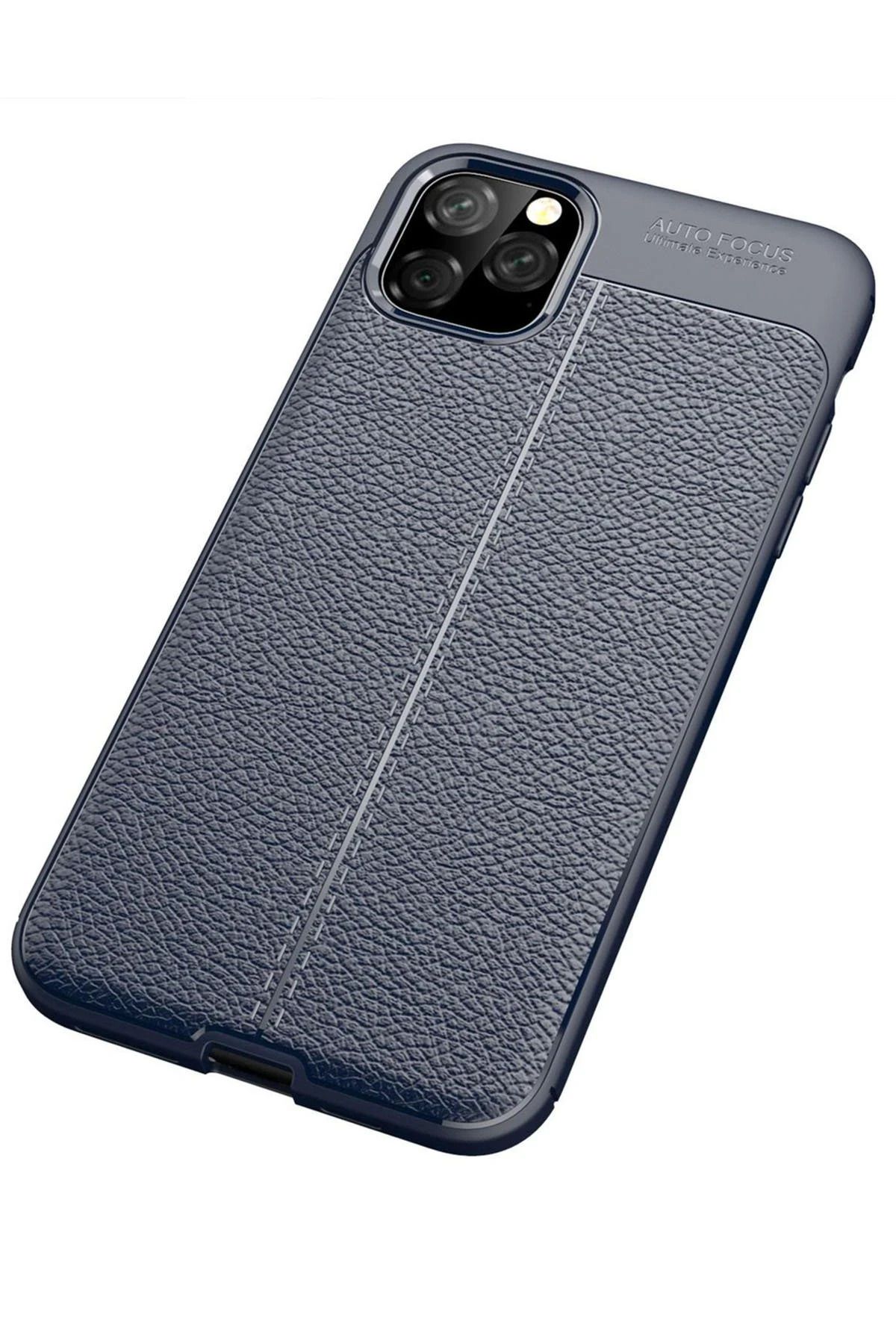 NewFace iPhone 11 Pro Max Kılıf Auto Focus Kapak - Lacivert BSTMY