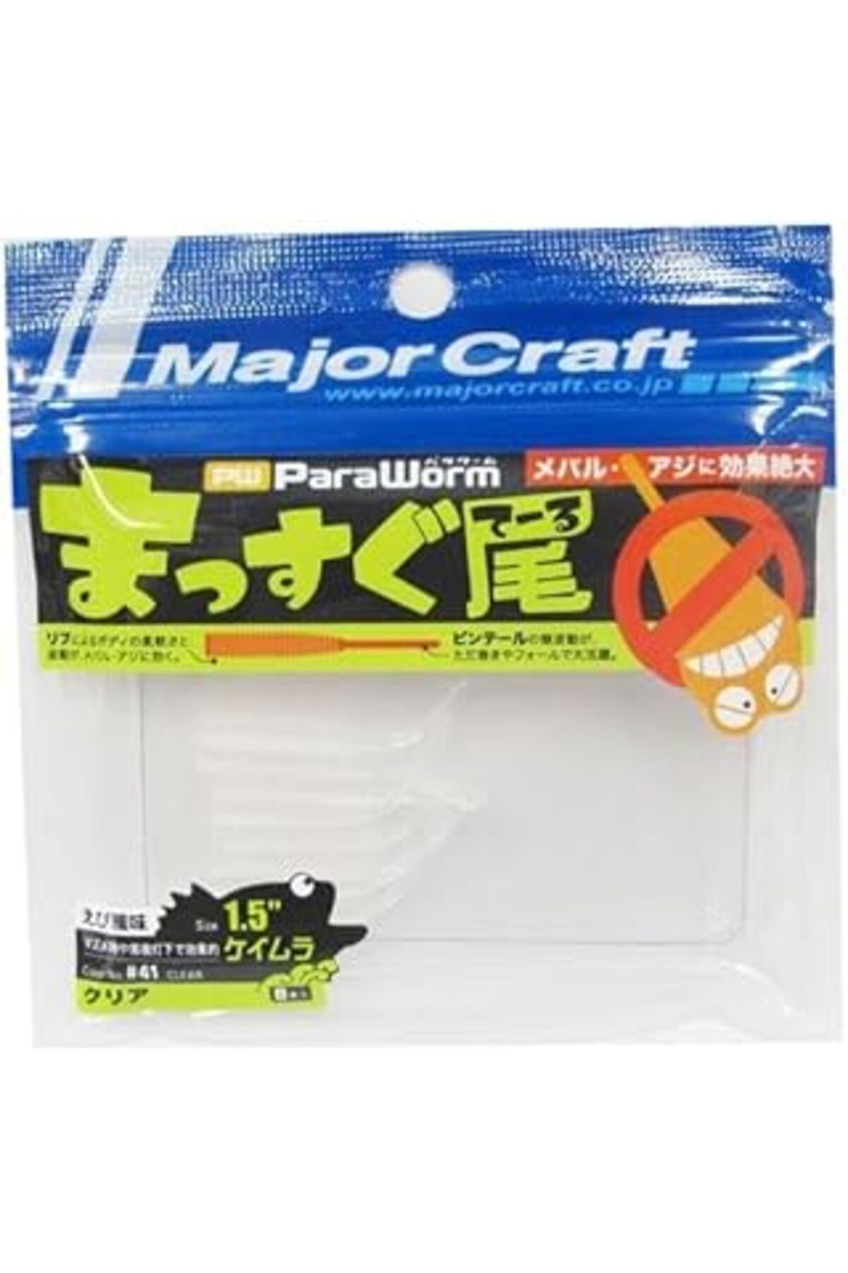 robotrend Major Craft Paraworm Pw-Stick 1.5" #041 Keimura Clear