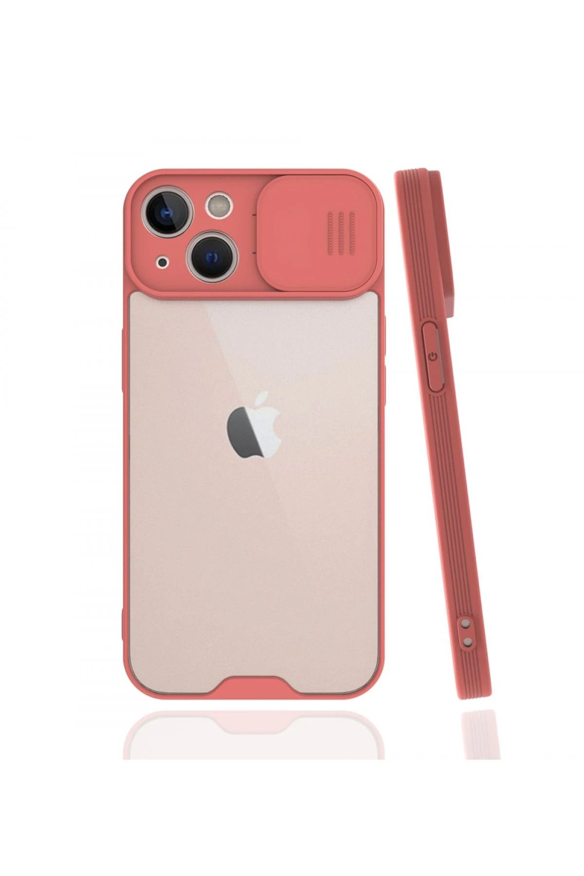 NewFace iPhone 13 Kılıf Platin Kamera Koruma Silikon - Pembe BSTMY