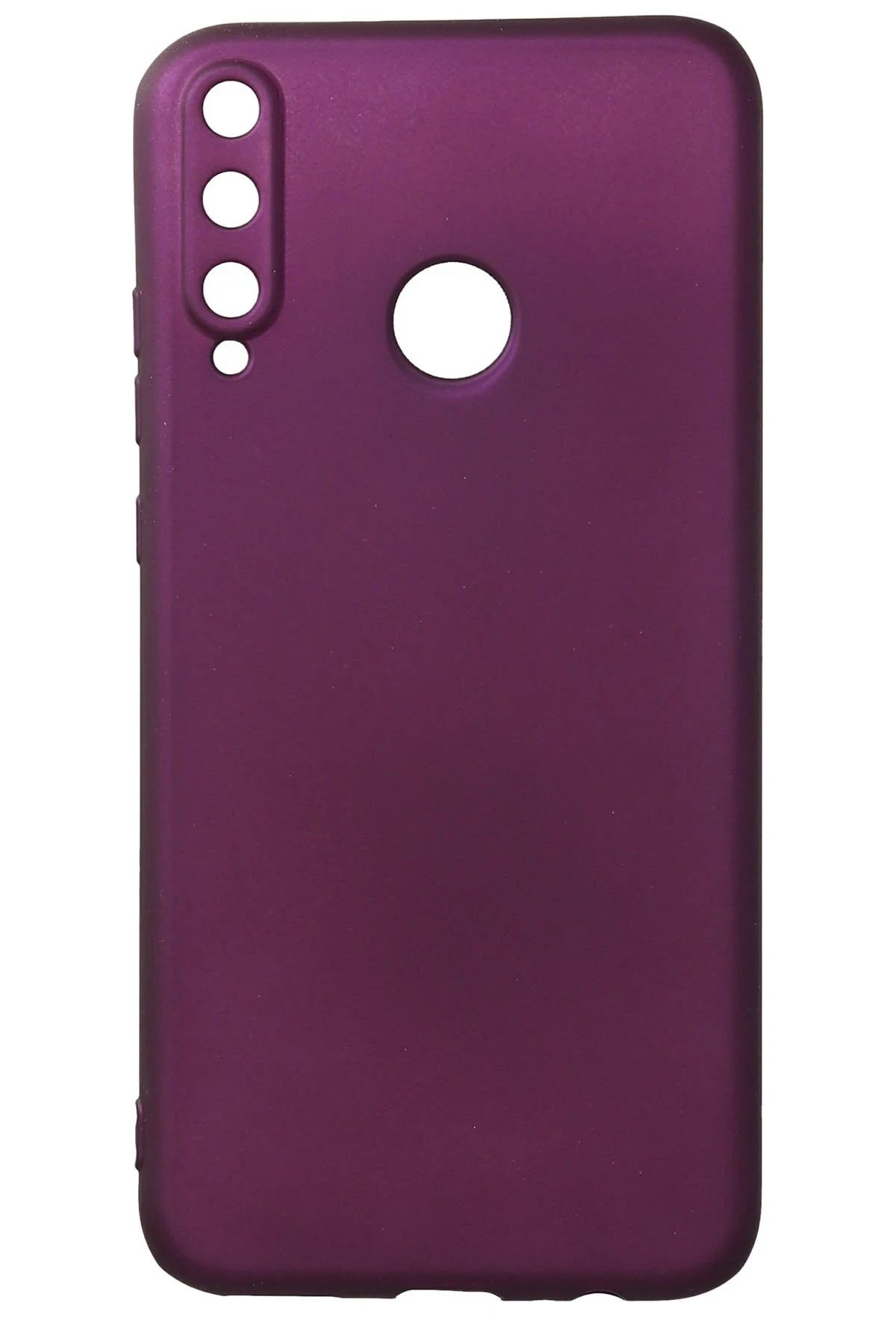 NewFace Huawei P40 Lite E Kılıf First Silikon - Mürdüm GLSTD