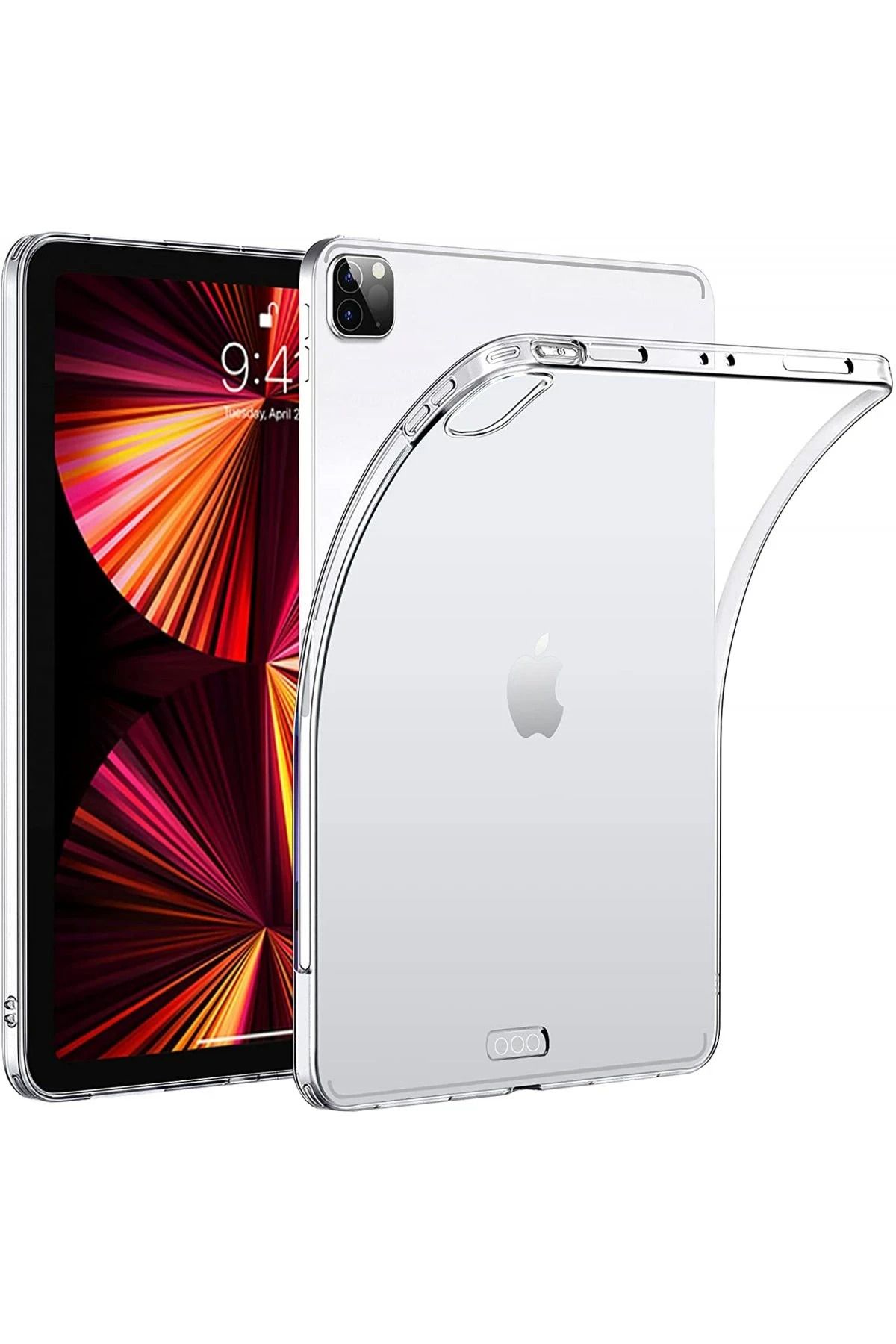 NewFace iPad Pro 11 (2020) Kılıf Tablet Şeffaf Silikon DPMAH