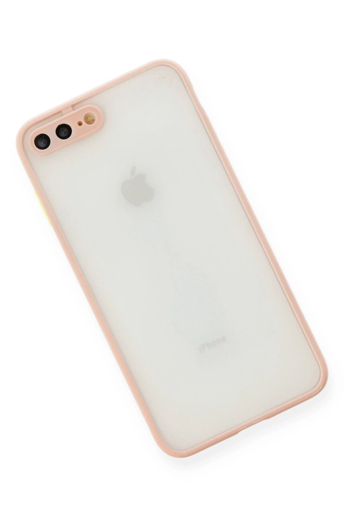 NewFace iPhone 7 Plus Kılıf Montreal Silikon Kapak - Pembe NRMSA