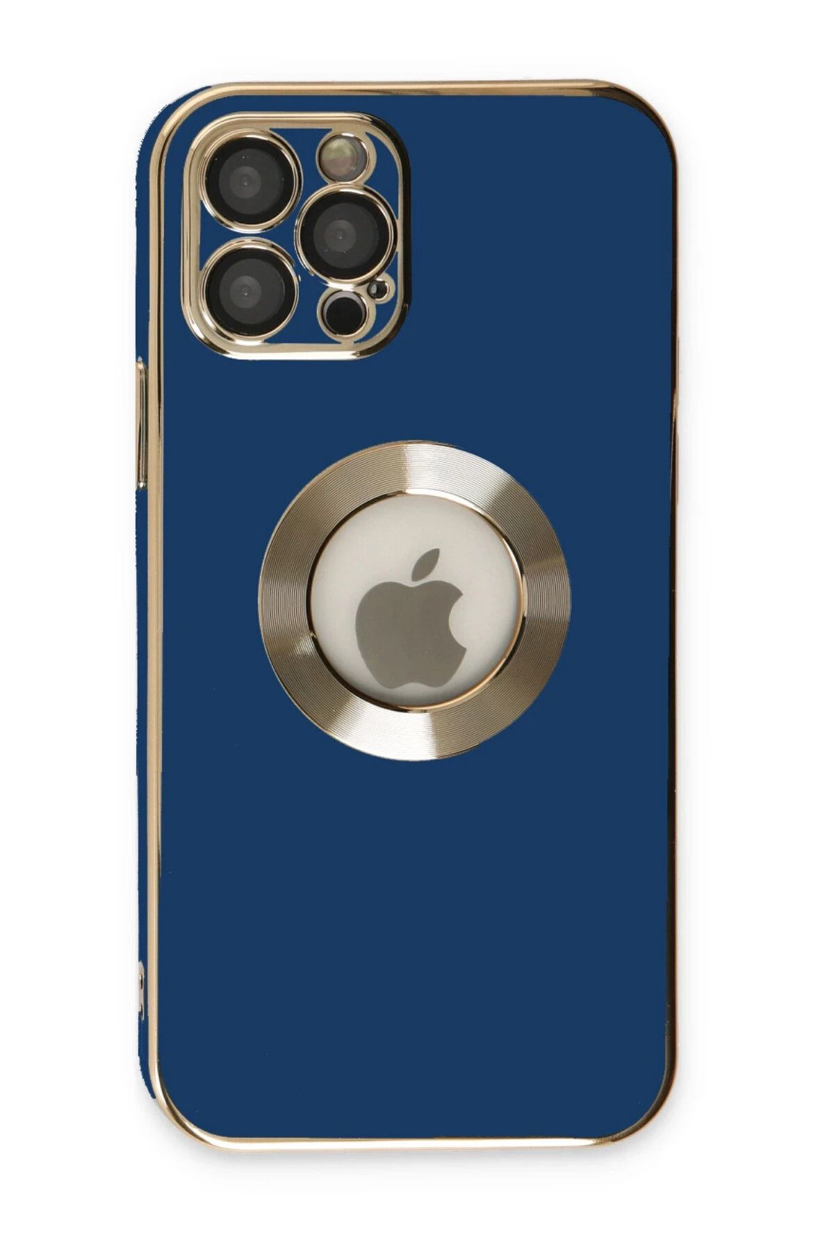 NewFace iPhone 12 Pro Max Kılıf Store Silikon - Mavi DPMAH