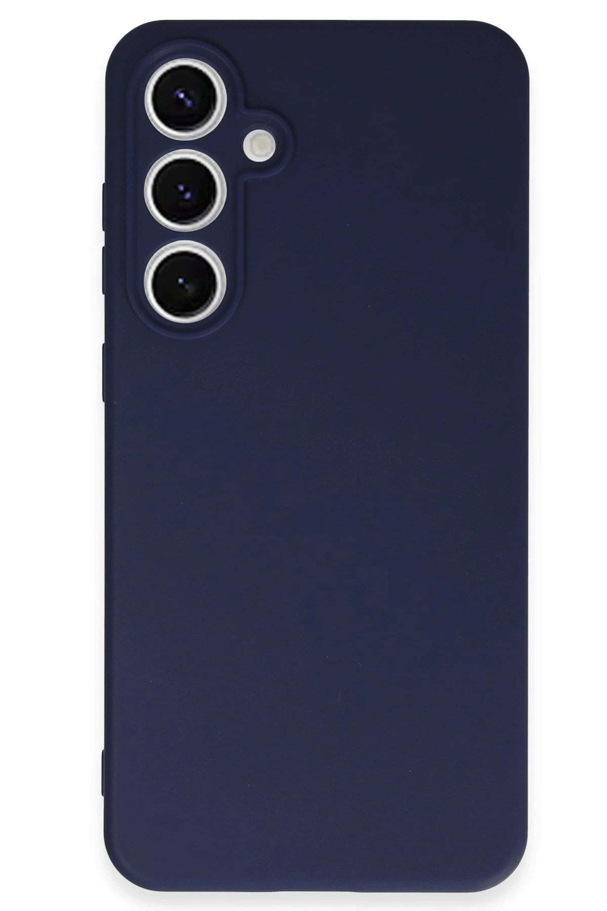 NewFace Galaxy S24 FE Uyumlu Kılıf Nano içi Kadife Silikon - Lacivert SVLRS