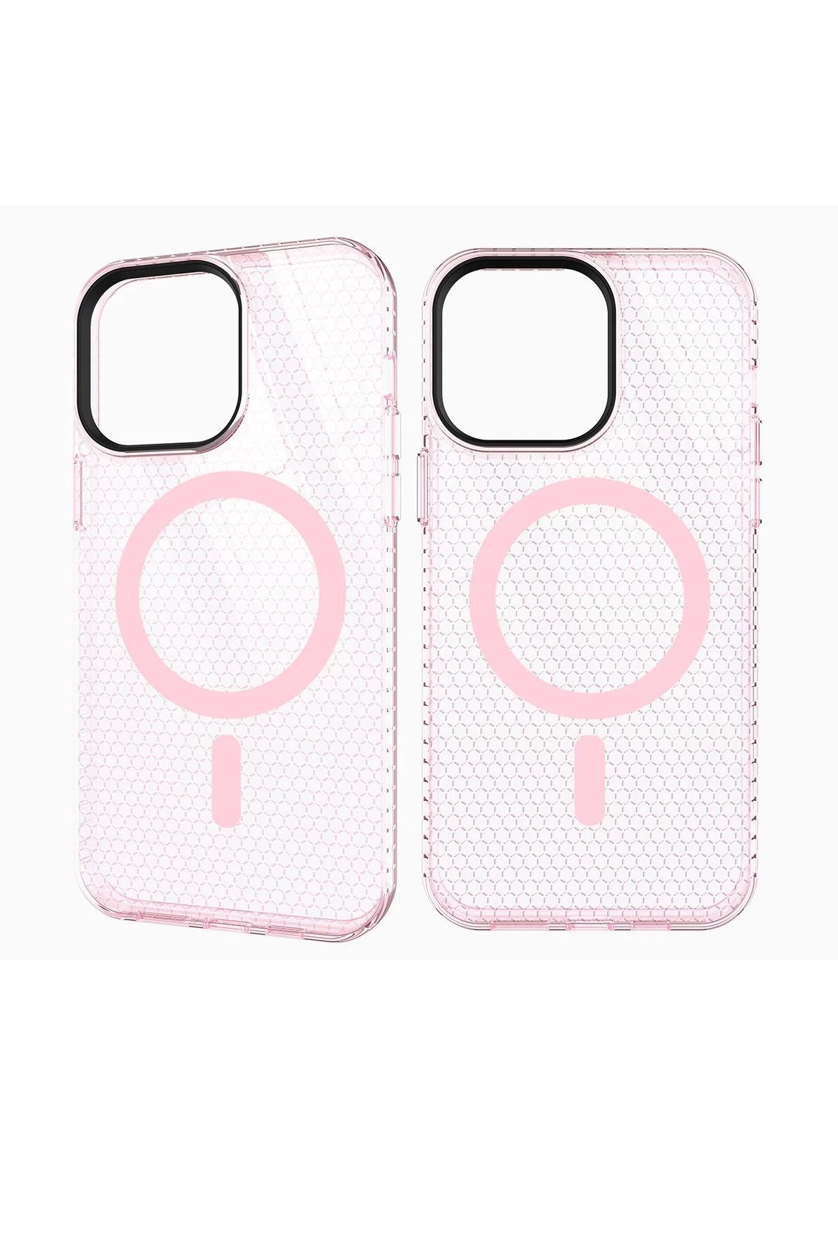NewFace iPhone 12 Pro Max Kılıf Beta Magneticsafe Silikon - Pembe NRMSA