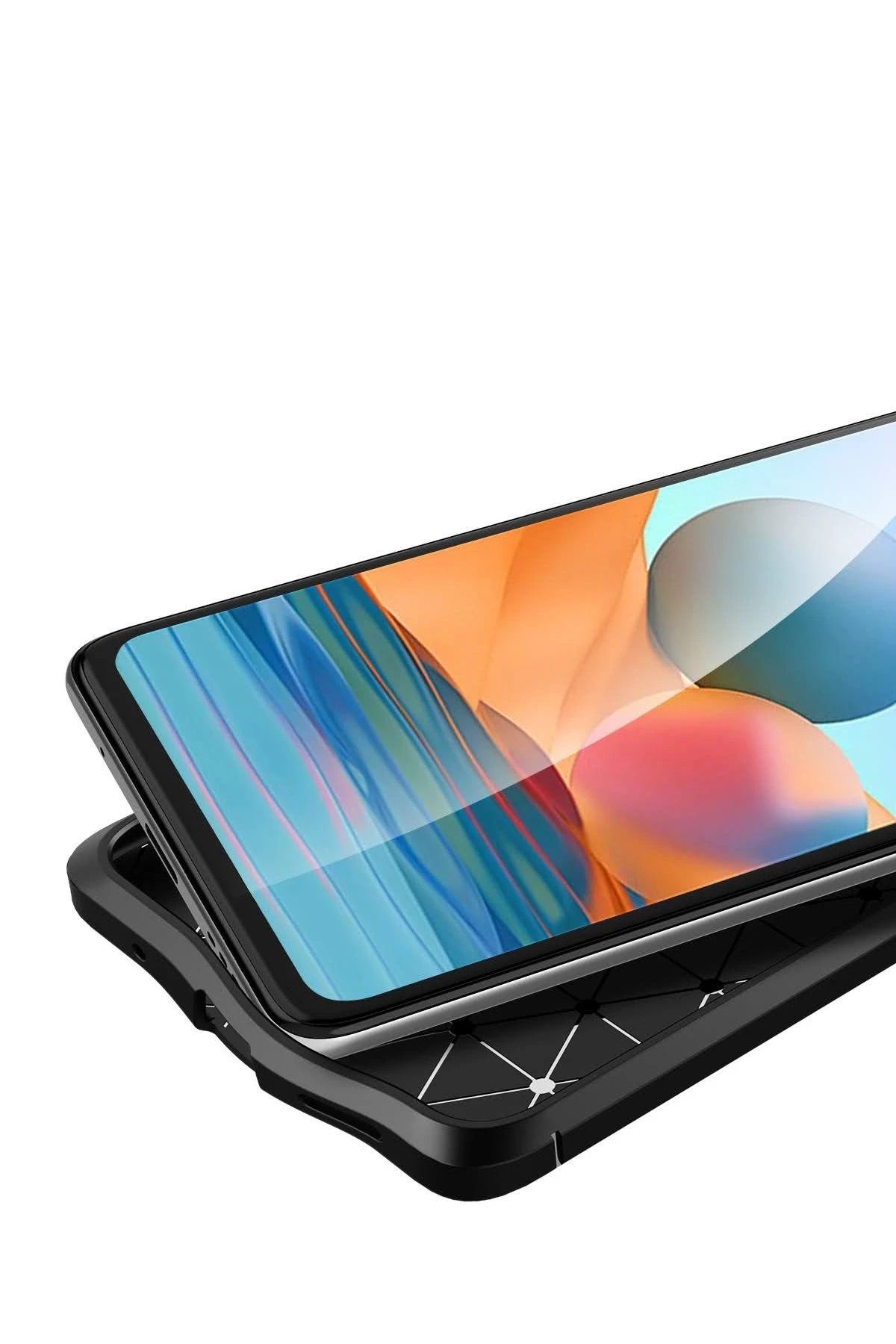 NewFace Xiaomi Redmi Note 10 Pro Kılıf Auto Focus Kapak - Kırmızı BSTMY