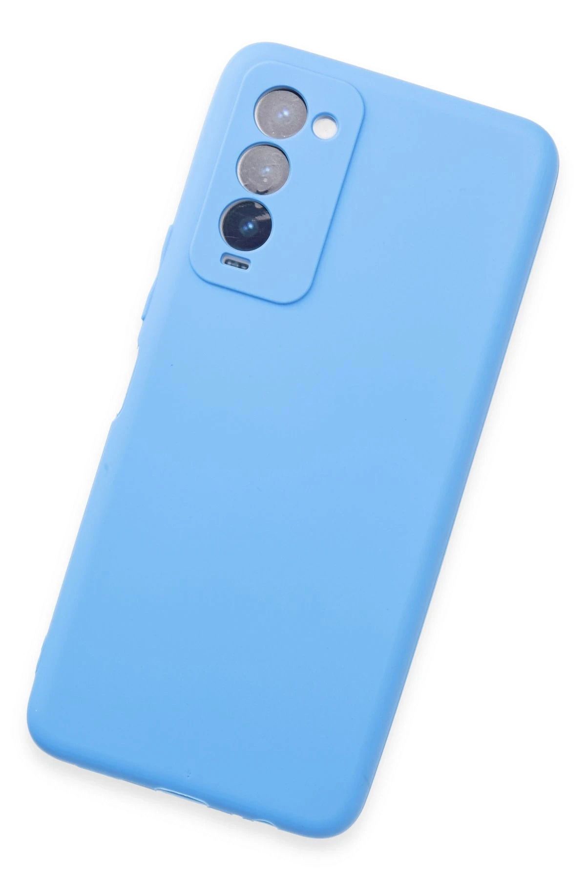 NewFace Tecno Camon 18 Kılıf First Silikon - Mavi FLKRY