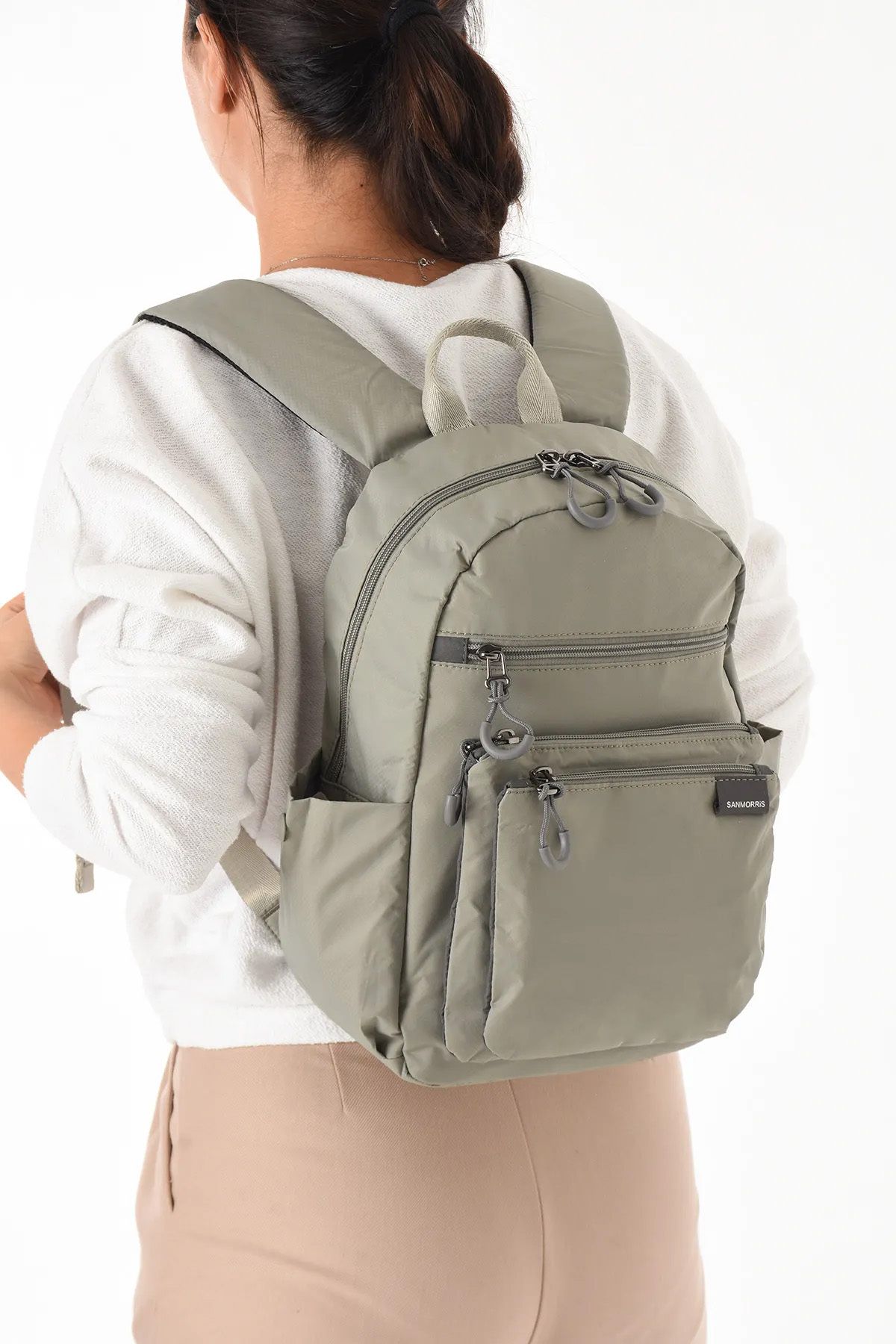 Lifonbag Unisex Suya Dayanıklı Paraşüt Kumaş 4 Bölmeli Laptop Bölmeli Gündelik Ve Okul Çantası
