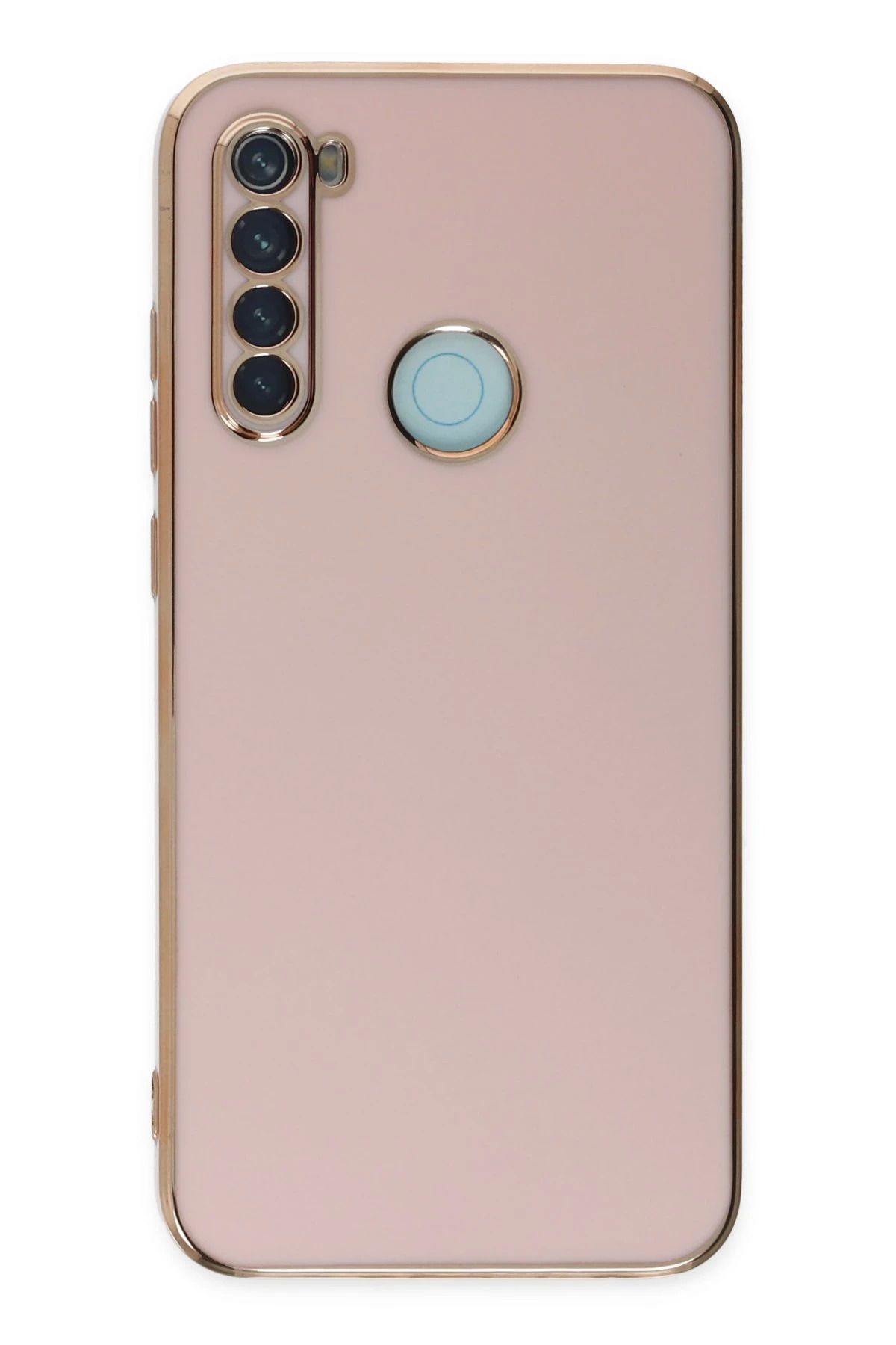 NewFace Xiaomi Redmi Note 8 Kılıf Volet Silikon - Pembe BSTMY