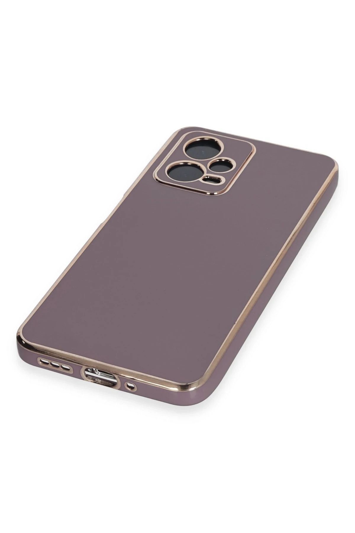 NewFace Xiaomi Poco X5 5G Kılıf Volet Silikon - Mor NRMSA