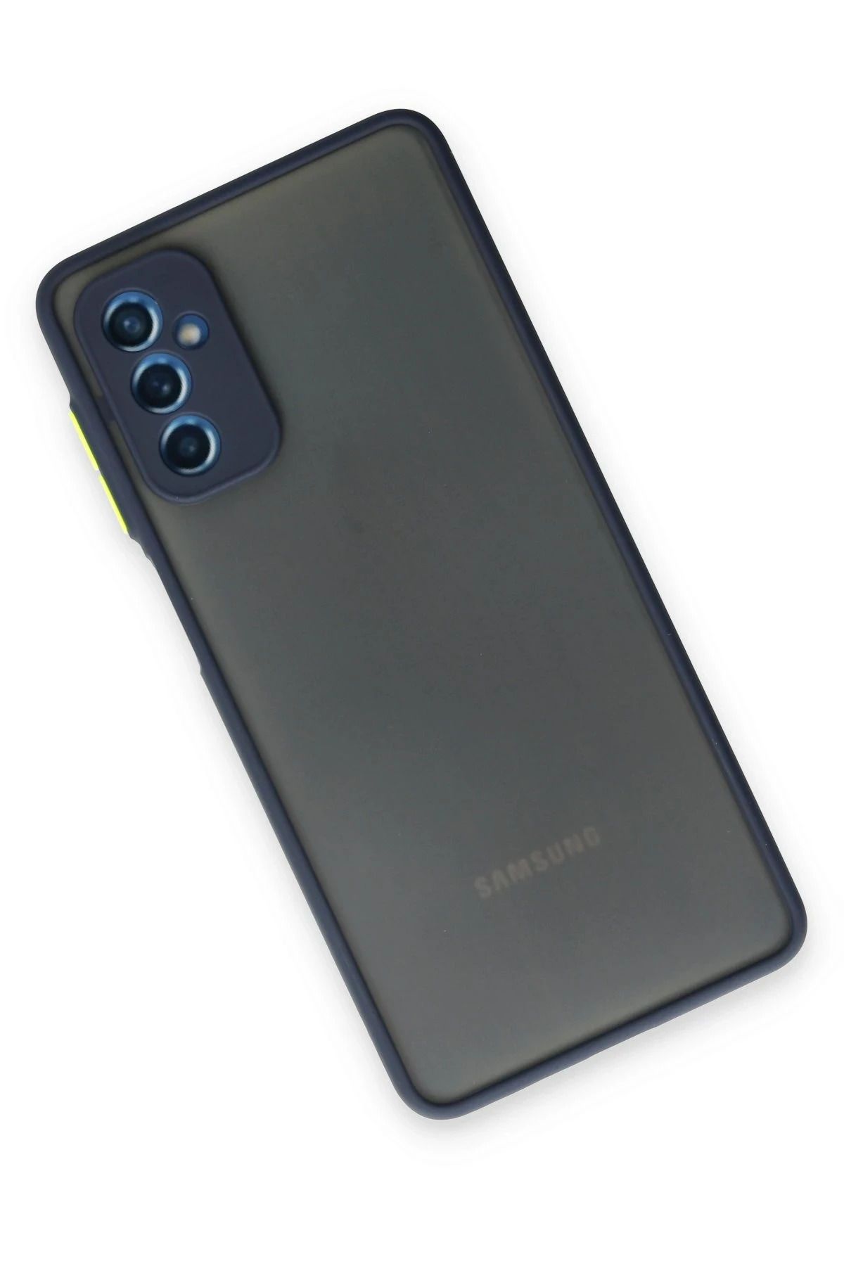 NewFace Samsung Galaxy M52 5G Kılıf Montreal Silikon Kapak - Lacivert NRMSA