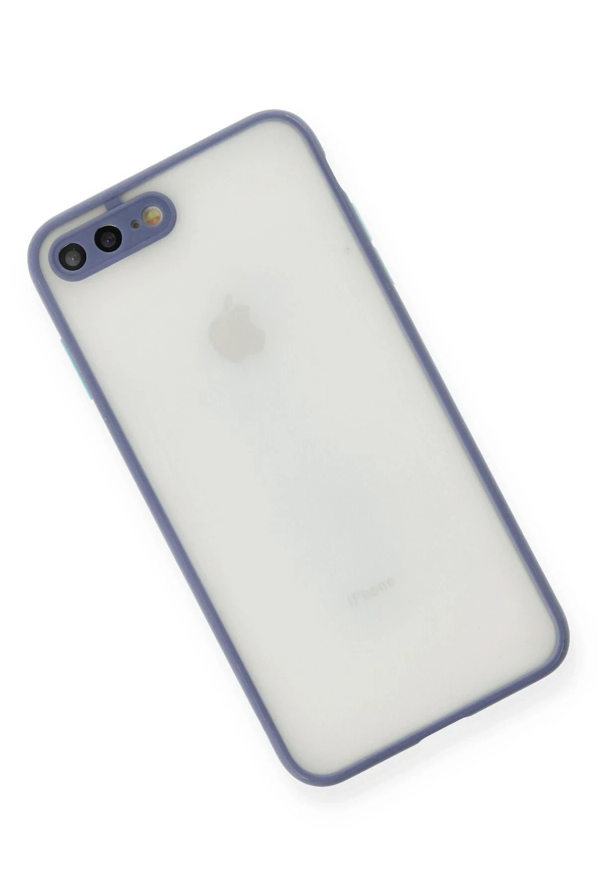 NewFace iPhone 7 Plus Kılıf Montreal Silikon Kapak - Gri NRMSA