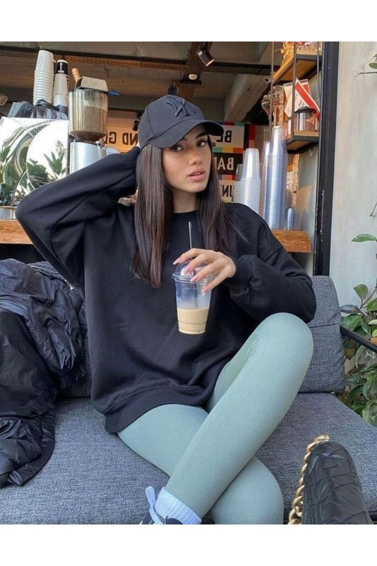 Moda Days Unisex Siyah Renk Siyah Nakış NY Nakışlı Beyboz Şapka