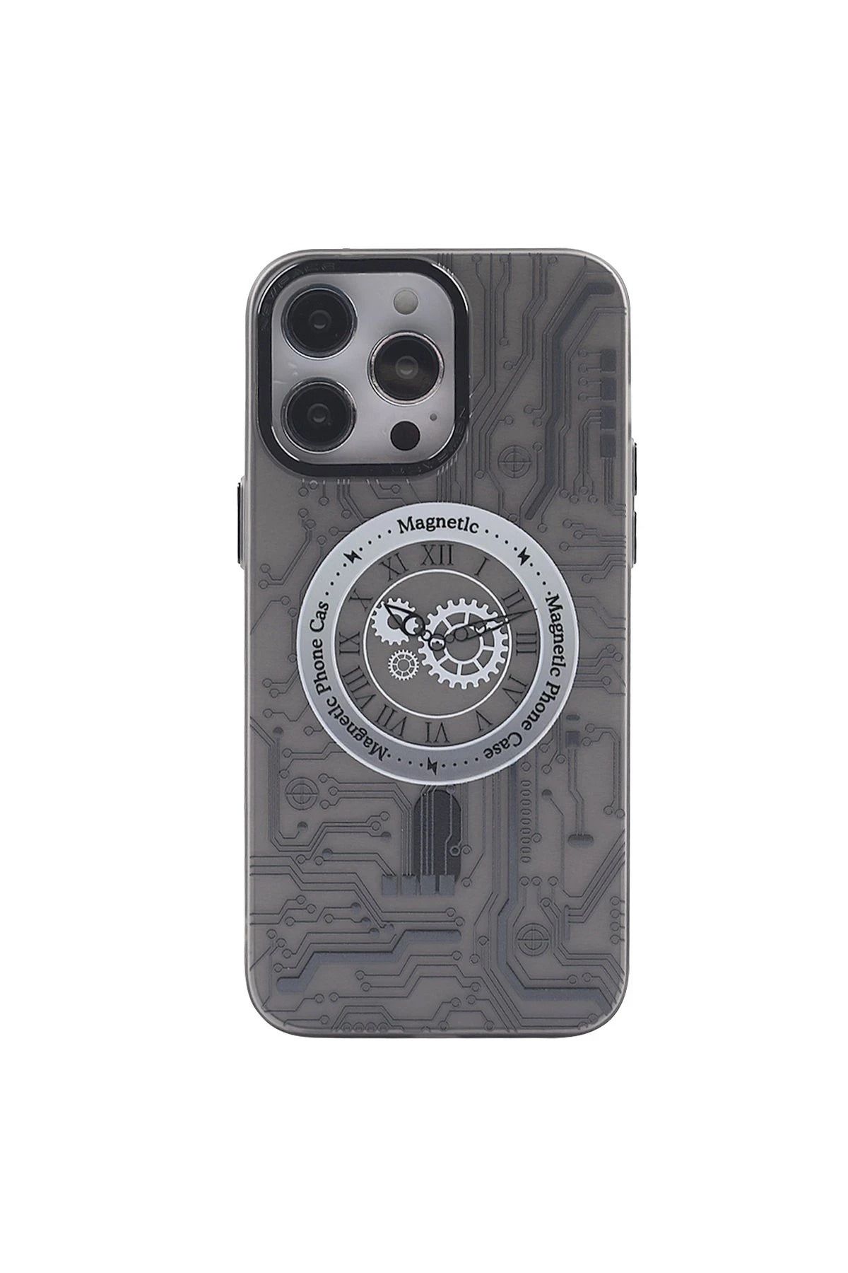 NewFace iPhone 14 Pro Max Kılıf Apollo Magneticsafe Desenli Kapak - Apollo Siyah - 1 BSTMY