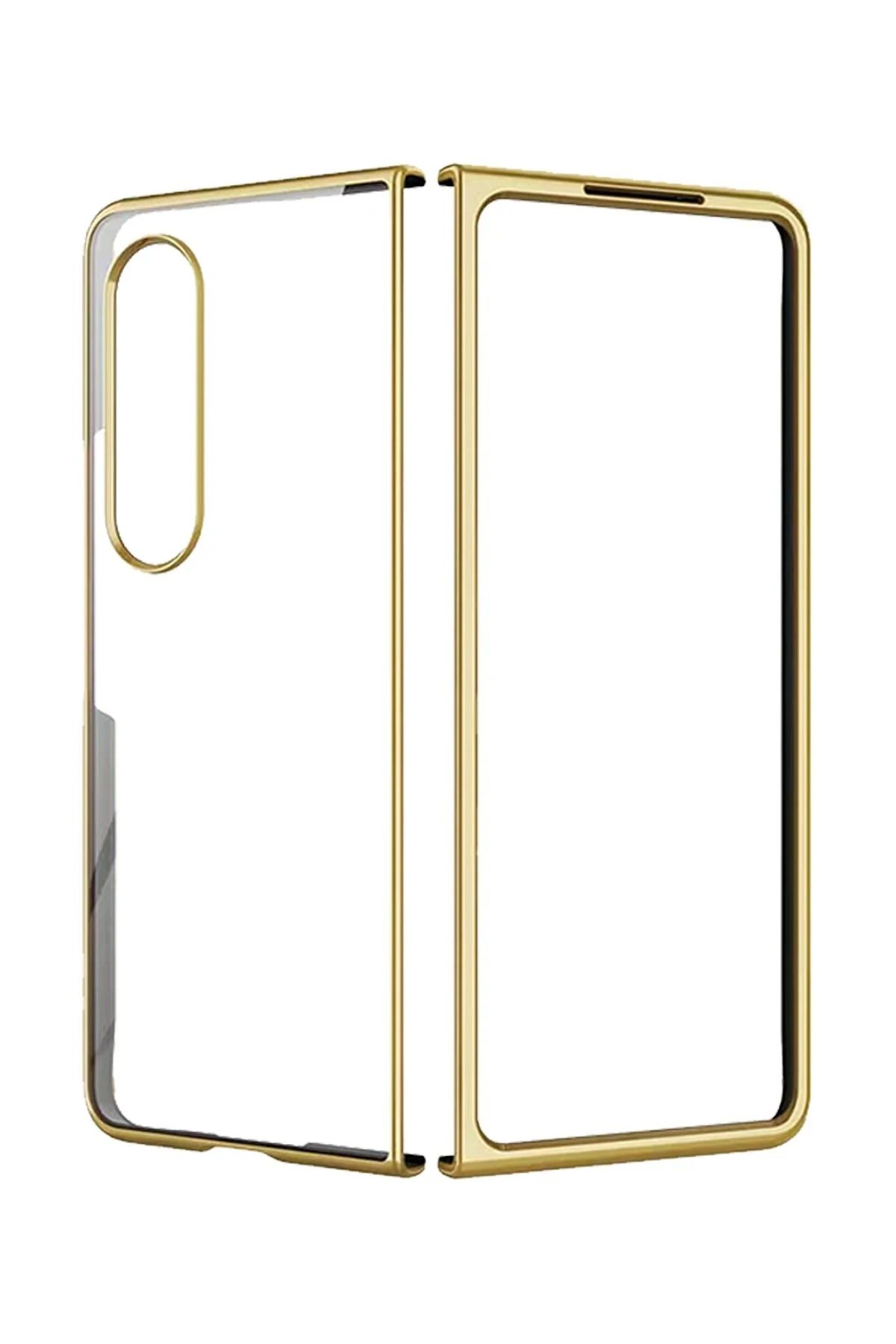 NewFace Samsung Galaxy Z Fold 4 Kılıf Fold Element Kapak - Gold DPMAH