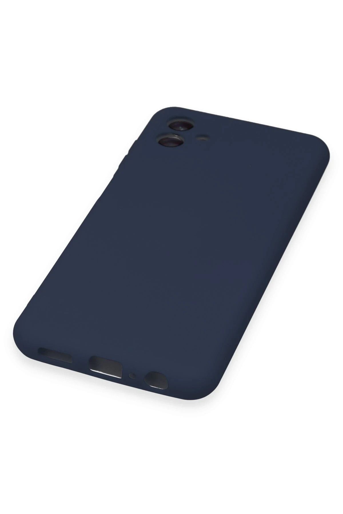 NewFace Galaxy A04 uyumlu Kılıf Nano içi Kadife Silikon - Lacivert BSTMY