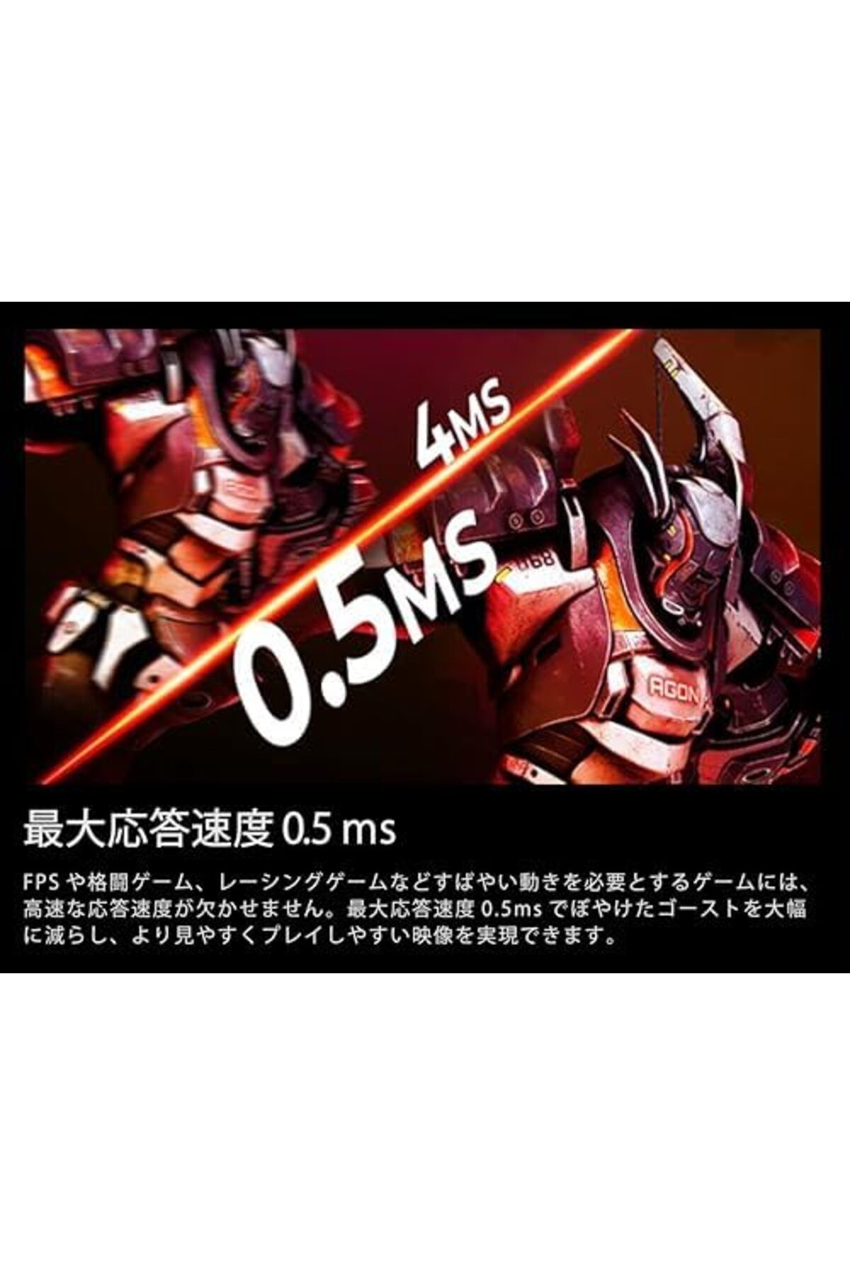 Aoc-Gaming Monitor IPS 23.8-Inch 24G42E – FHD 1920x1080, 180Hz Refresh Rate, 1ms GTG Response Time 6