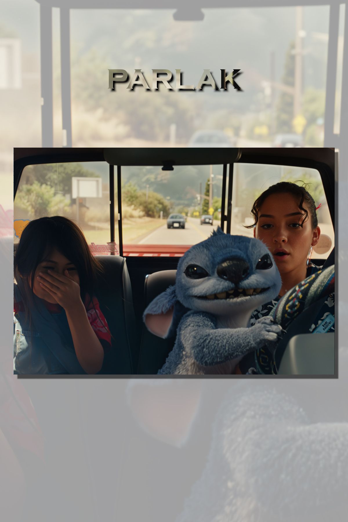 CALLWOOD Lilo ve Stiç, Stitch Çerçevesiz Film Tablo,Poster - Duvar Kağıdı Yüksek Kaliteli Baskı
