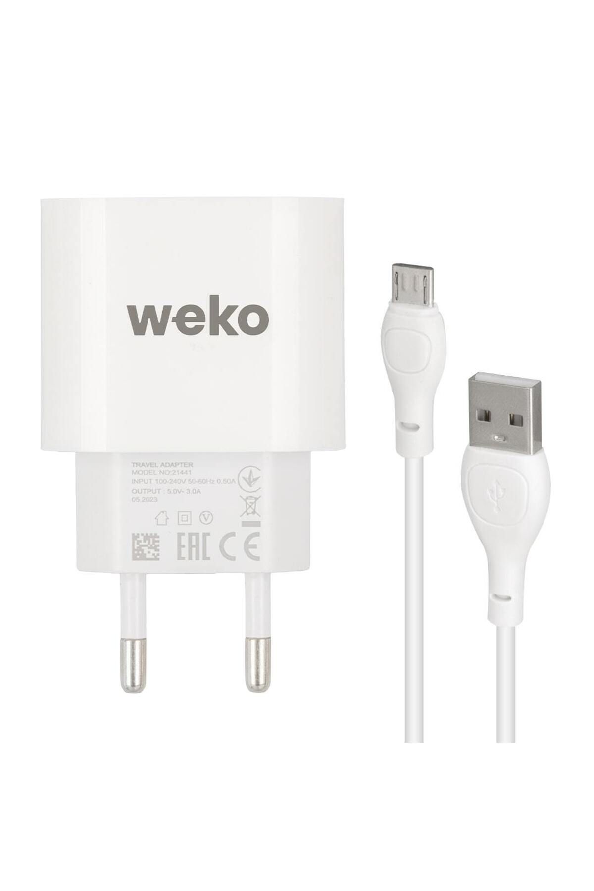 Emperium WK-21441 PDU QC 3.0 AMPER ŞARJ BAŞLIK ADAPTÖRÜ + MICRO USB KABLO (NO:1) (5122)