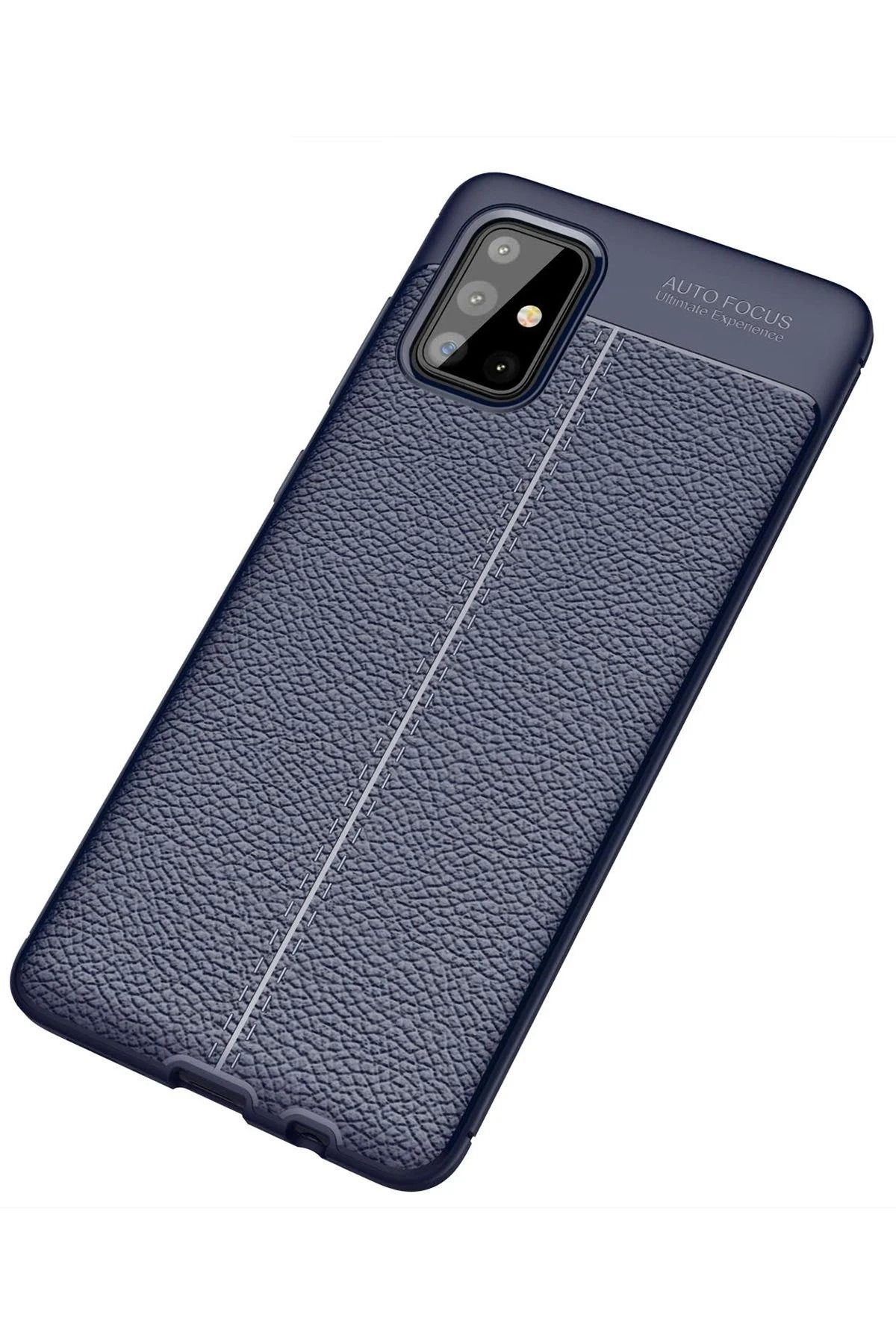 NewFace Samsung Galaxy A71 Kılıf Auto Focus Kapak - Lacivert DPMAH
