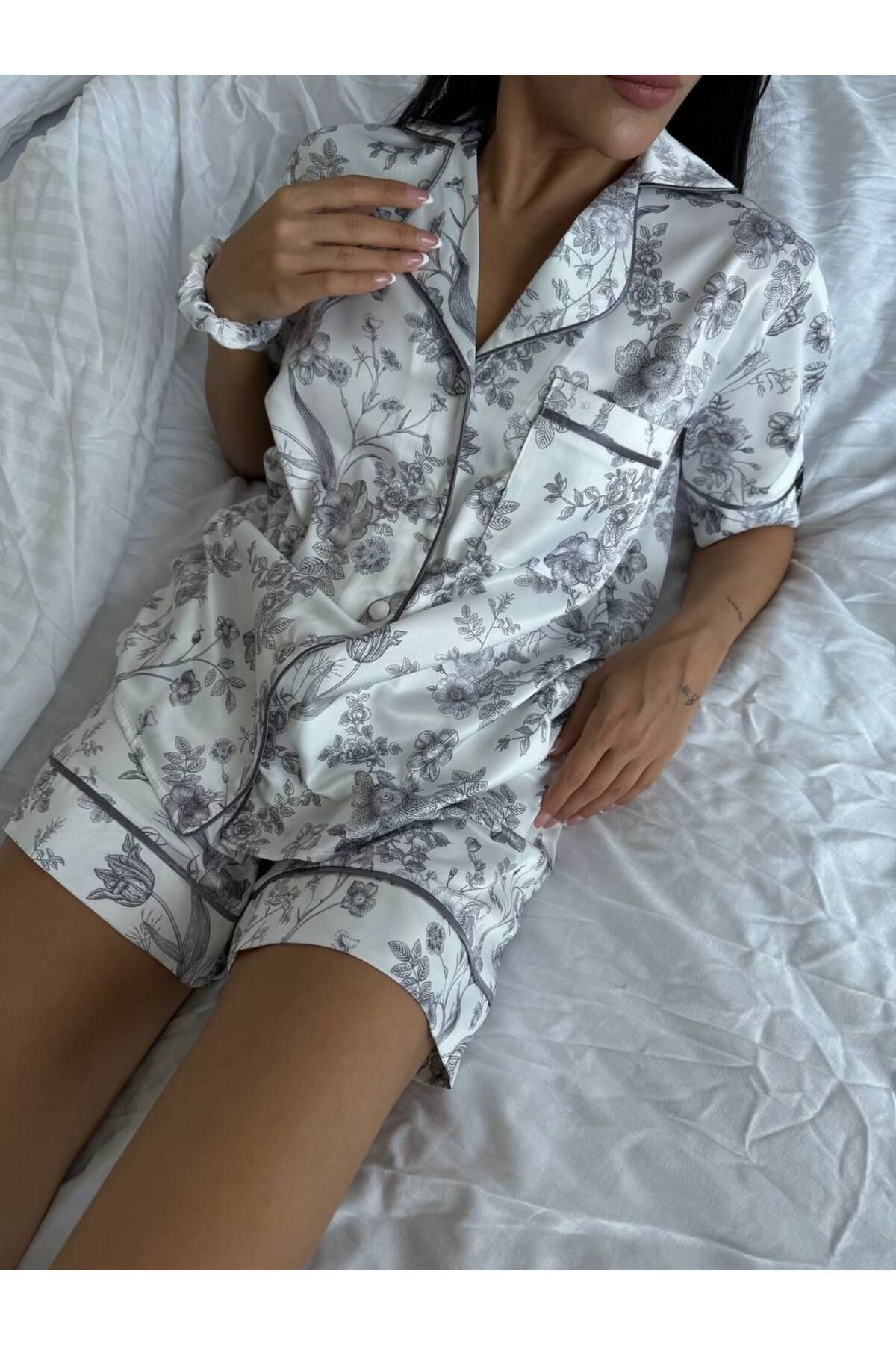 MODA Saten Pijama Takımı