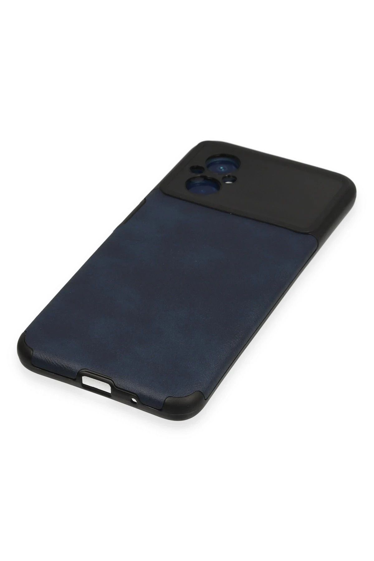 NewFace Xiaomi Poco M5 Kılıf Loop Deri Silikon - Lacivert DPMAH