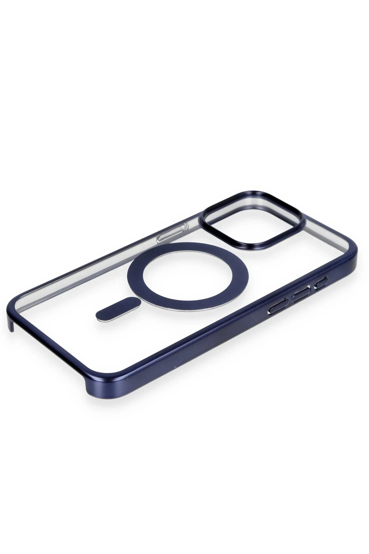 NewFace iPhone 15 Pro Max Kılıf Erozi Magsafe Kapak - Lacivert DPMAH