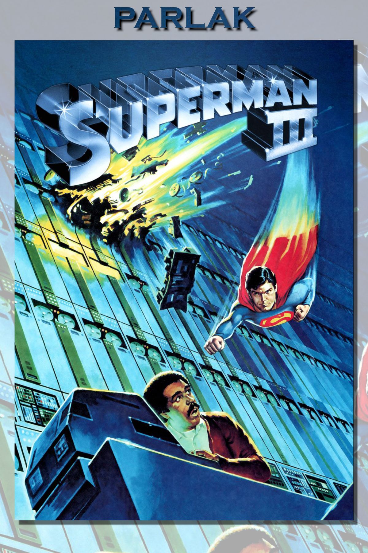 CALLWOOD Retro Superman Çerçevesiz Film Tablo,Poster - Duvar Kağıdı Yüksek Kaliteli Baskı