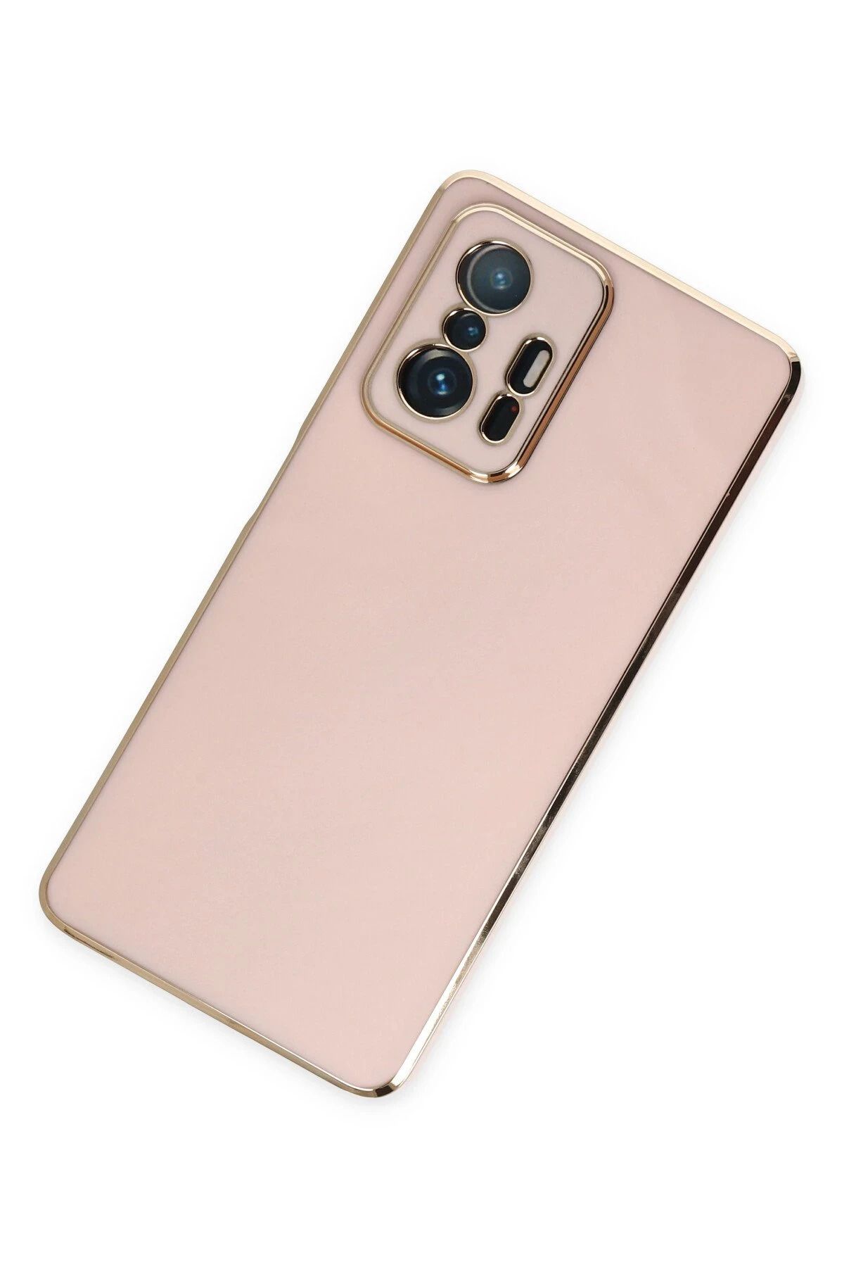 NewFace Xiaomi Mi 11T Pro Kılıf Volet Silikon - Pembe SVLRS