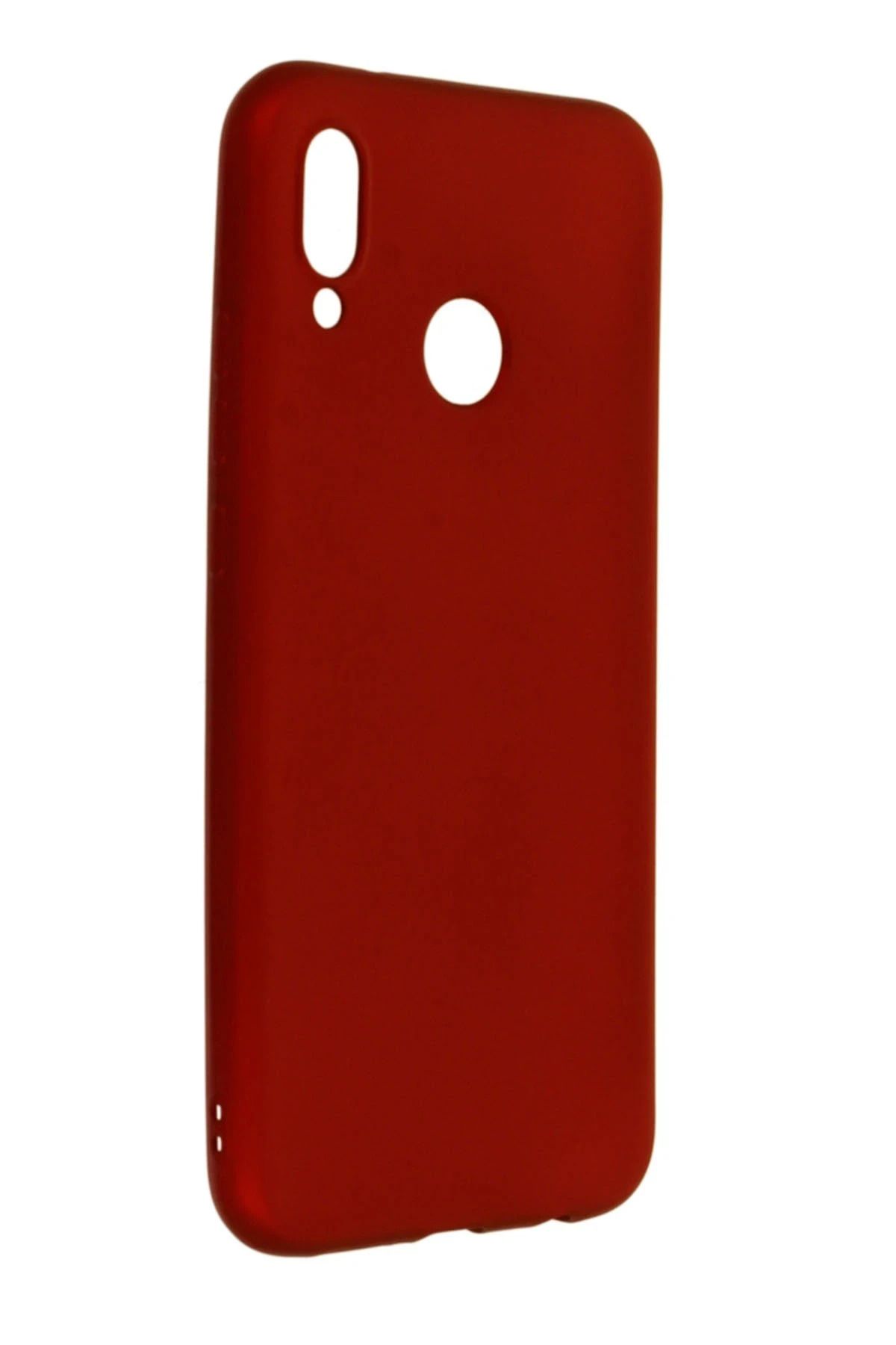 NewFace Huawei P20 Lite Kılıf First Silikon - Bordo BSTMY