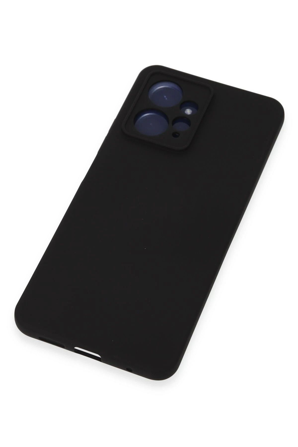 NewFace Xiaomi Redmi Note 12 uyumlu  4G Kılıf Nano içi Kadife Silikon - Siyah DPMAH