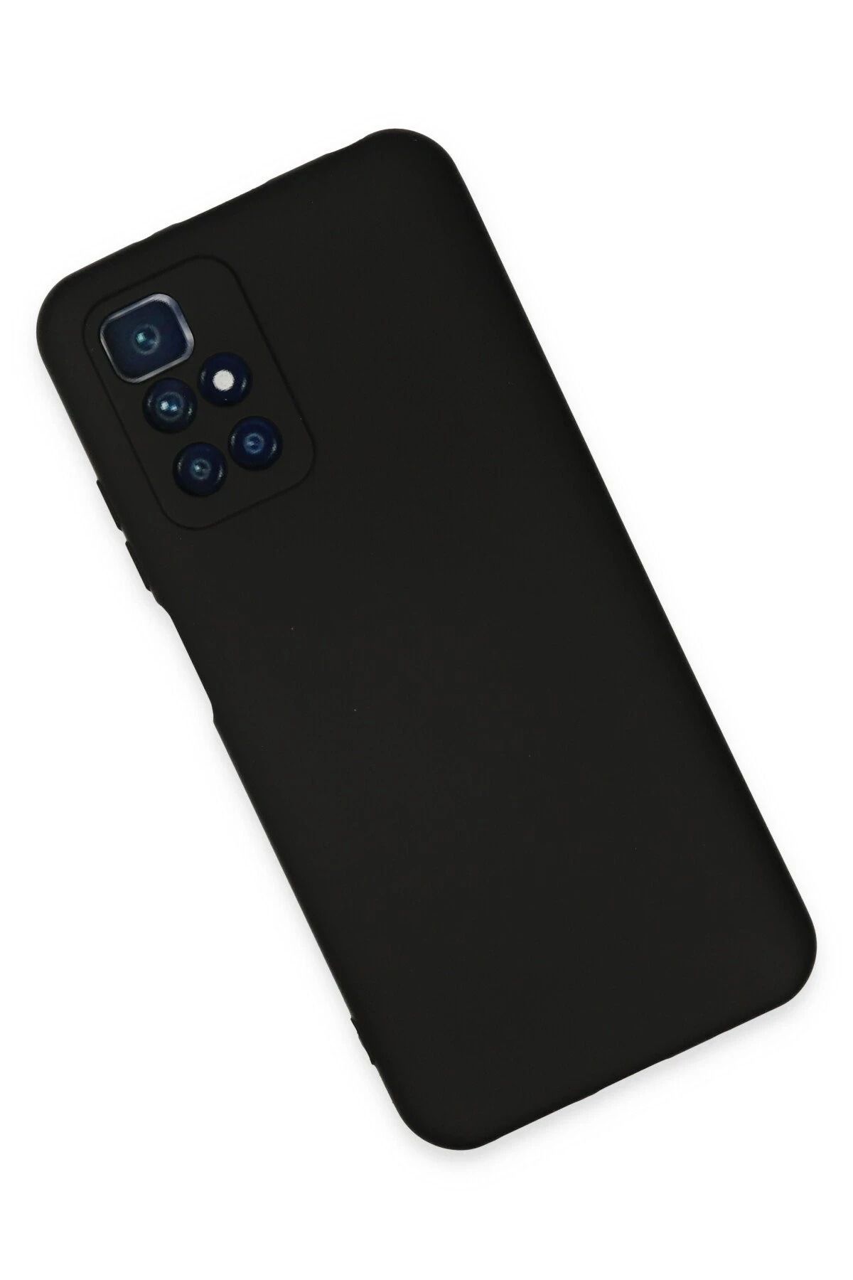 NewFace Xiaomi Redmi 10 2022 Uyumlu Kılıf Nano içi Kadife Silikon - Siyah DPMAH