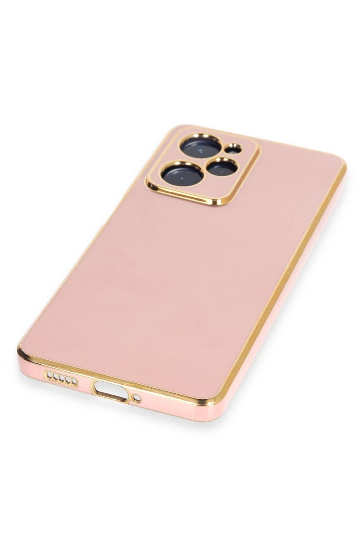 NewFace Xiaomi Poco X5 Pro 5G Kılıf Volet Silikon - Pembe SVLRS