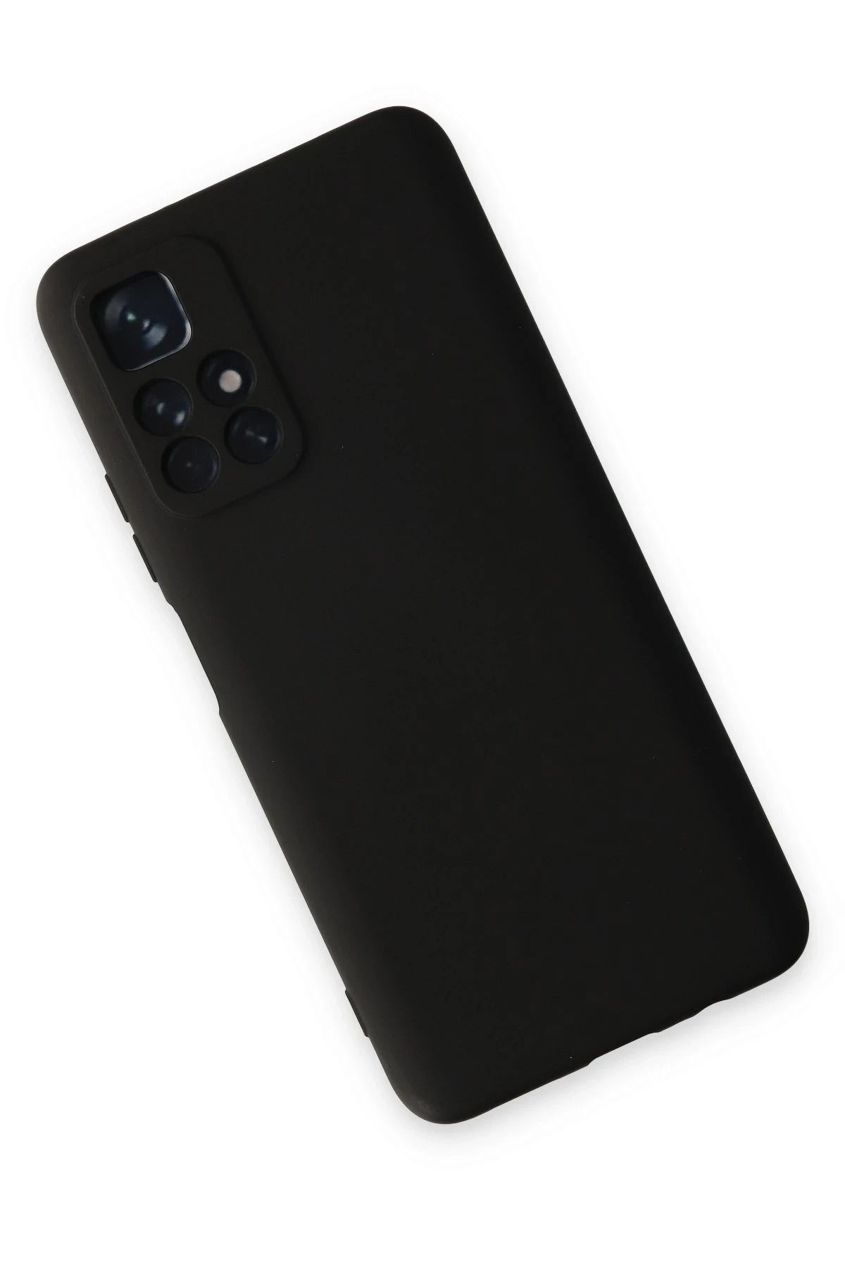 NewFace Xiaomi Redmi Note 11t Uyumlu Kılıf Nano İçi Kadife Silikon - Siyah Dpmah