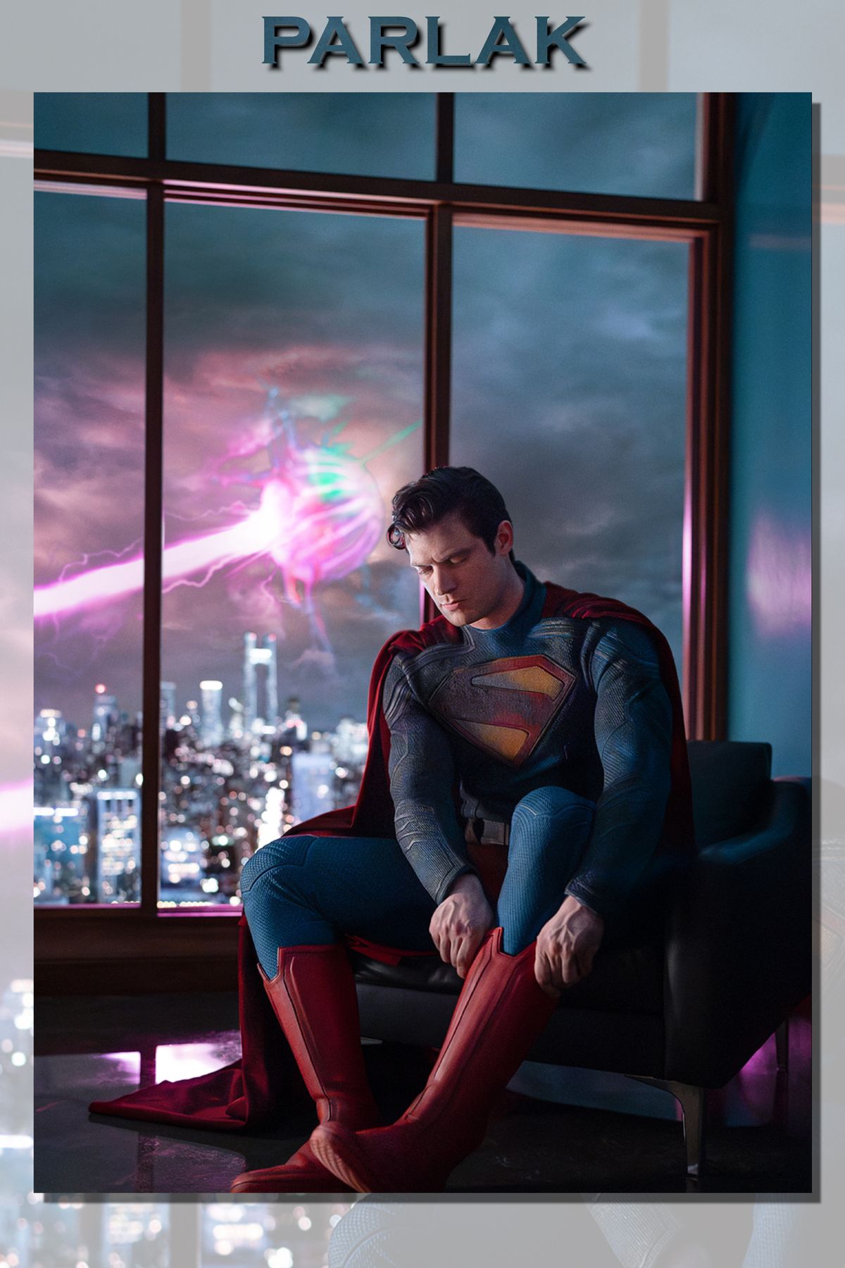 CALLWOOD Superman Çerçevesiz Film Tablo,Poster - Duvar Kağıdı Yüksek Kaliteli Baskı