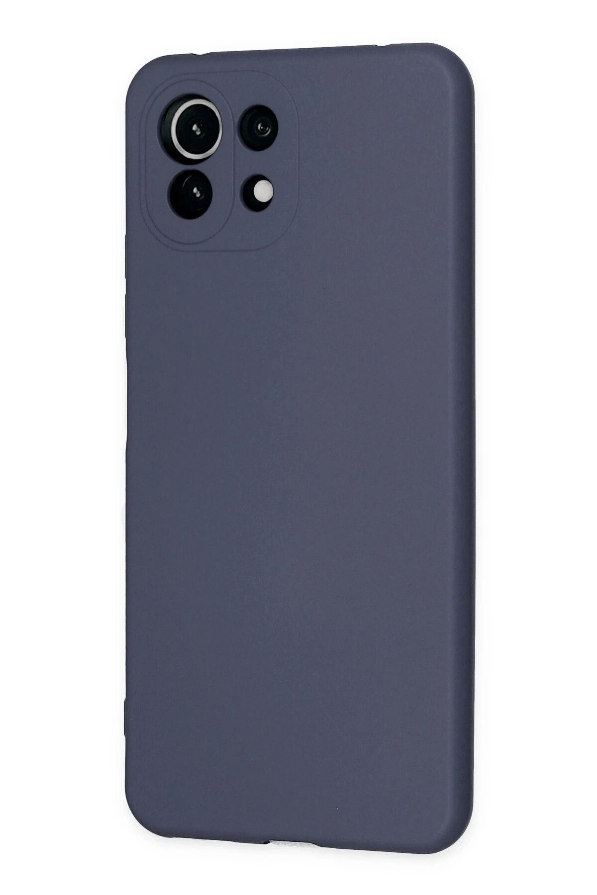 NewFace Xiaomi Mİ 11 Lite Uyumlu Kılıf Nano içi Kadife Silikon - Gri DPMAH