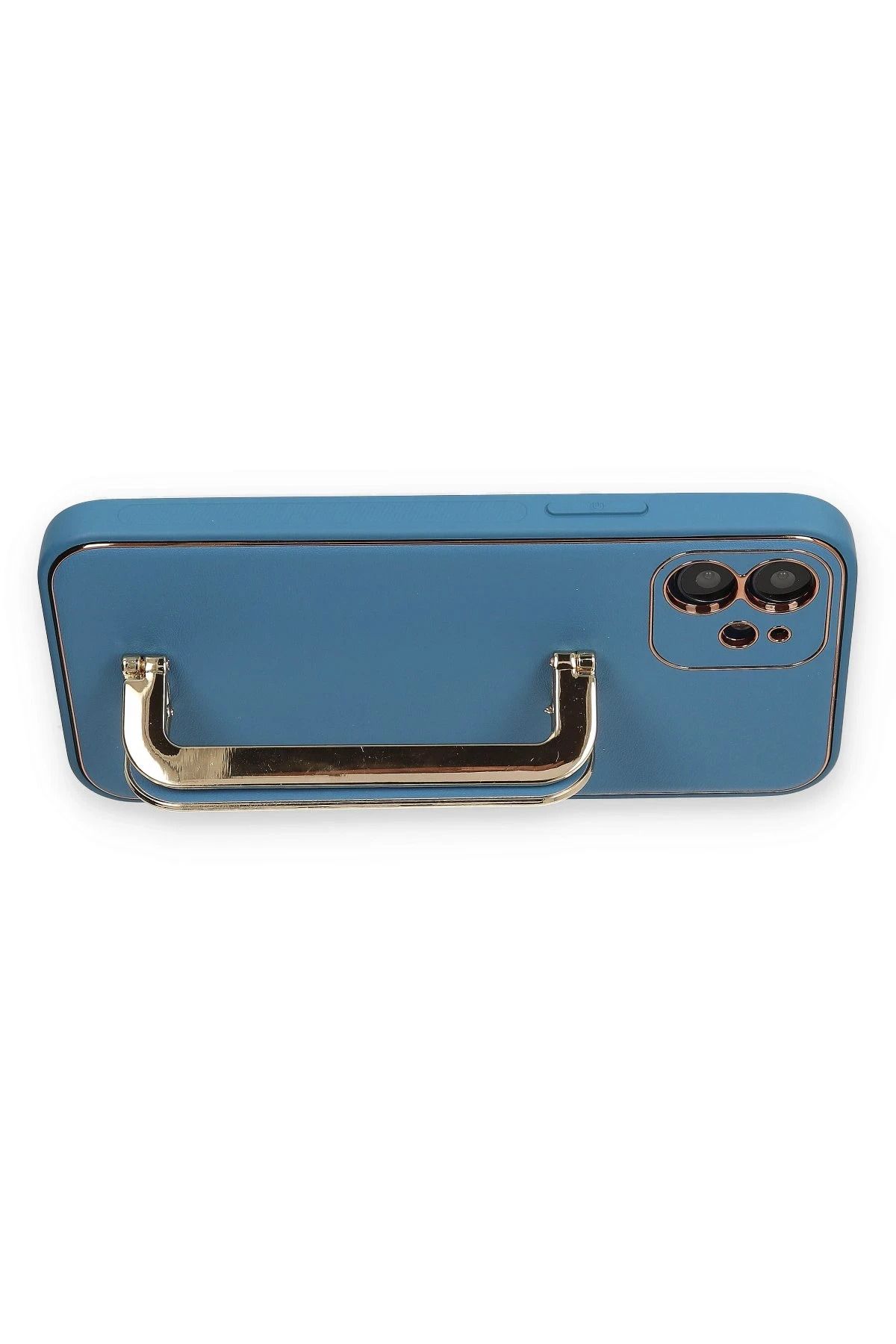 NewFace iPhone 12 Kılıf Coco Elit Kapak - Mavi BSTMY