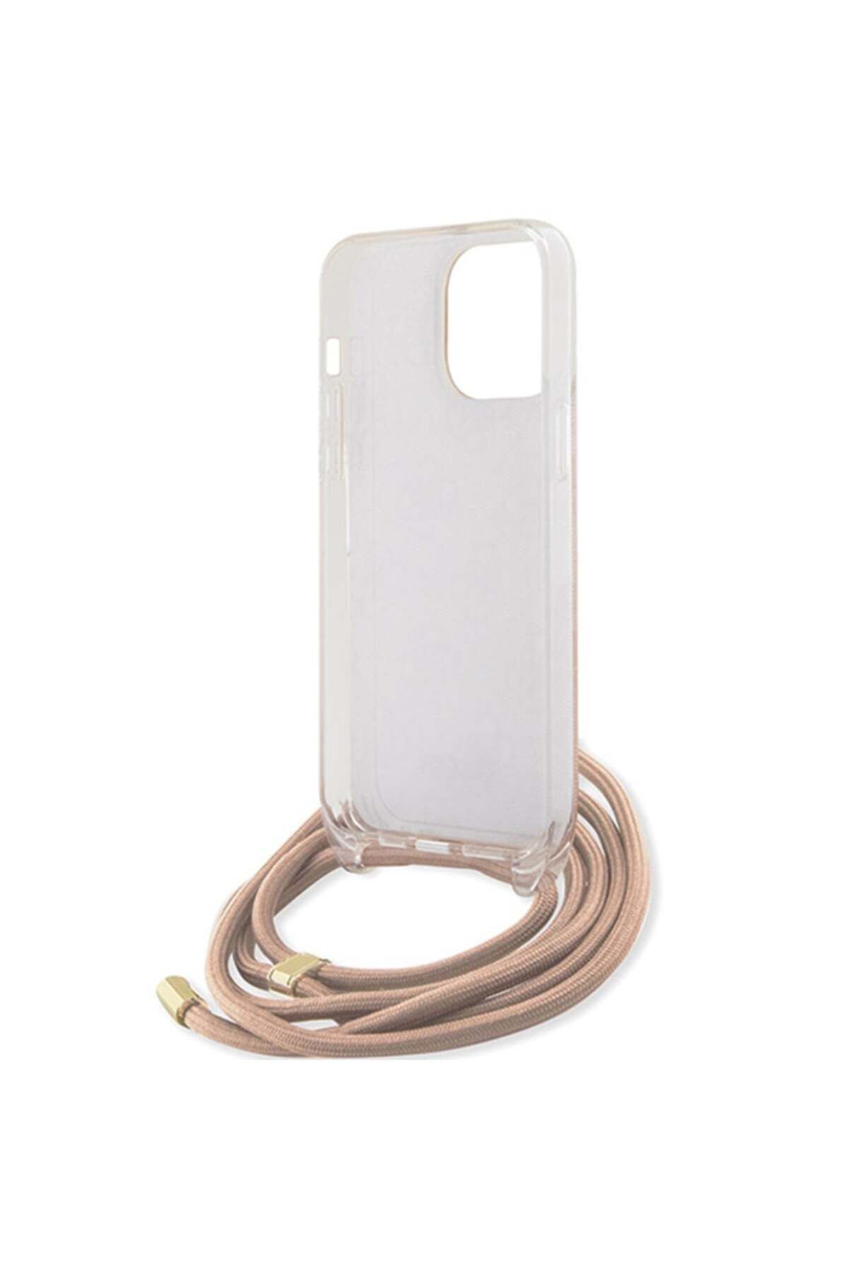 Guess-Iphone 15 Pro Max Case With Cord, Crossbody Cord 4g Print, - Pink 6