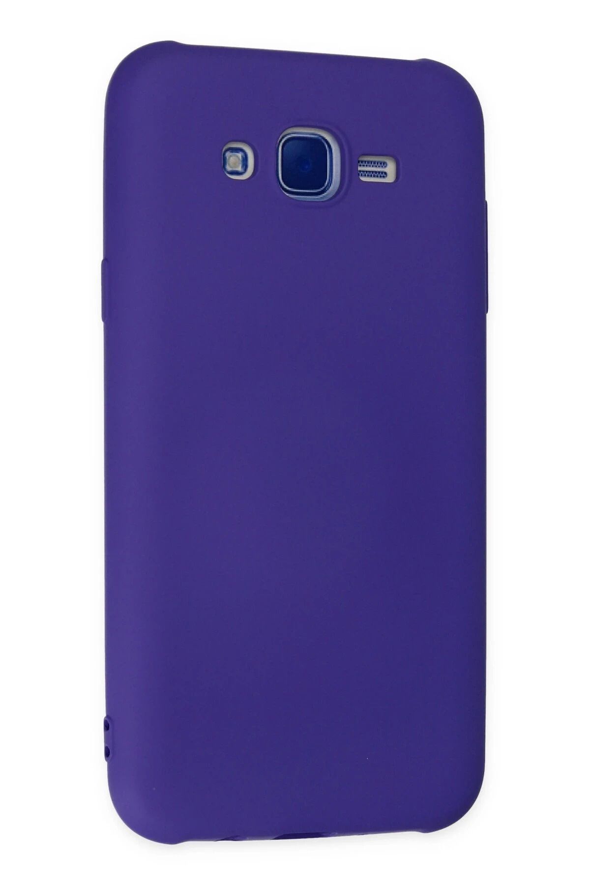 NewFace Galaxy J7 Uyumlu Kılıf Nano içi Kadife Silikon - Mor BSTMY