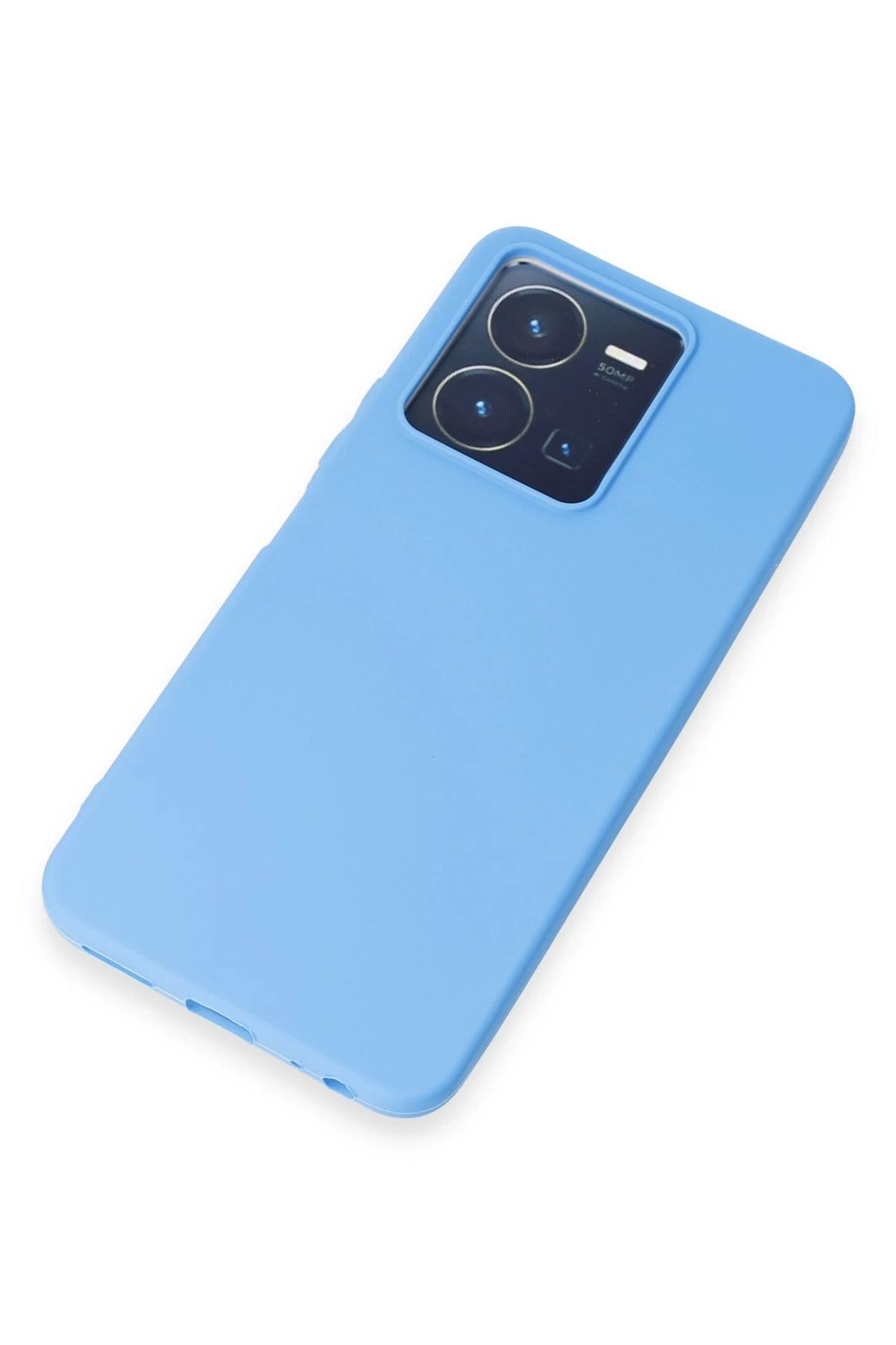NewFace Vivo Y35 Kılıf First Silikon - Mavi FLKRY