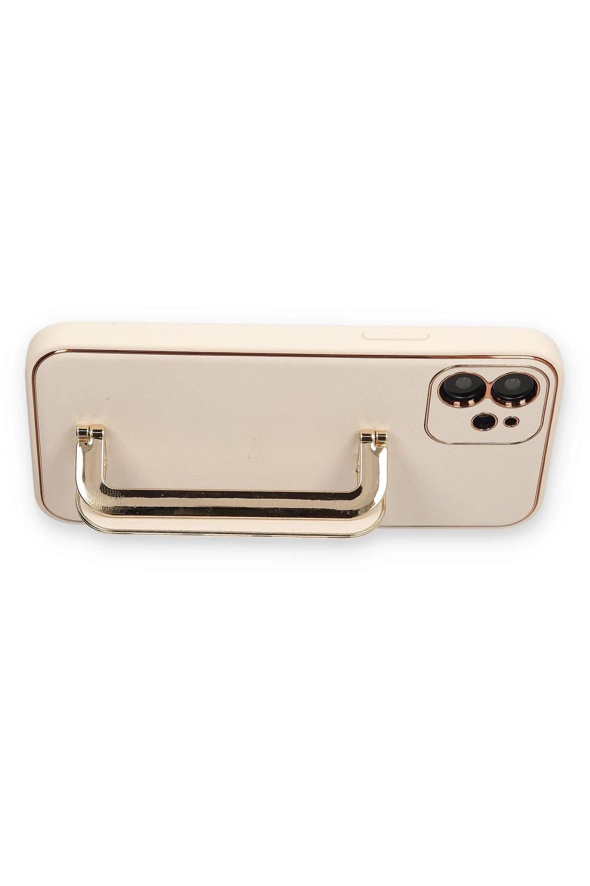 NewFace iPhone 12 Kılıf Coco Elit Kapak - Gold GLSTD