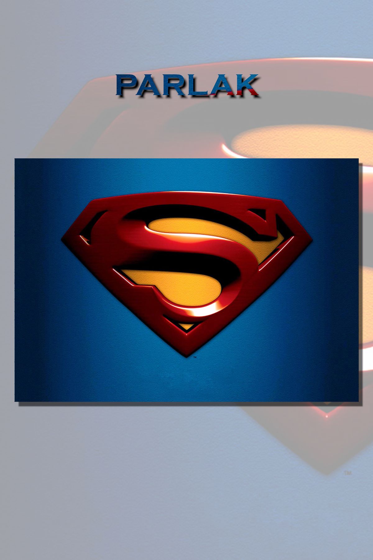 CALLWOOD Retro Superman Çerçevesiz Film Tablo,Poster - Duvar Kağıdı Yüksek Kaliteli Baskı