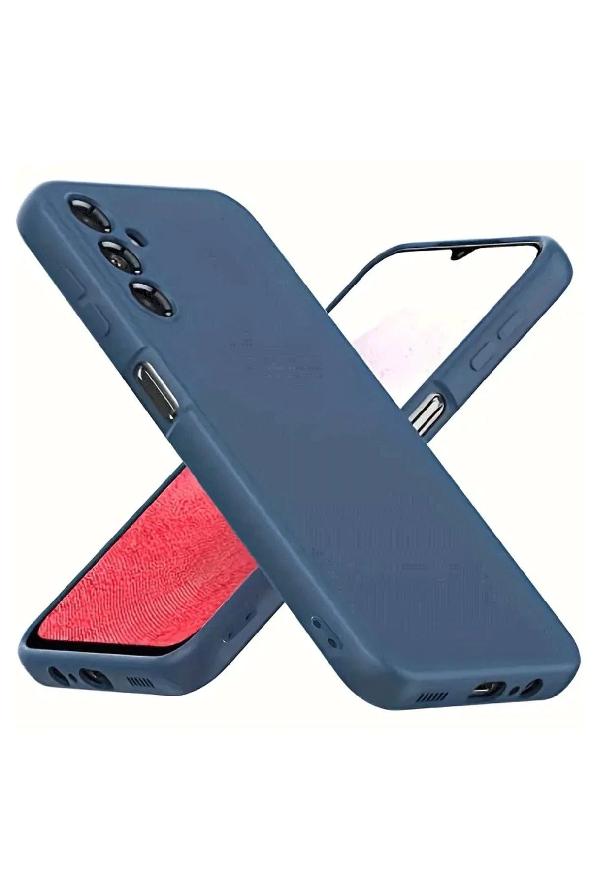 NewFace Samsung Galaxy A34 5G Kılıf First Silikon - Lacivert DPMAH