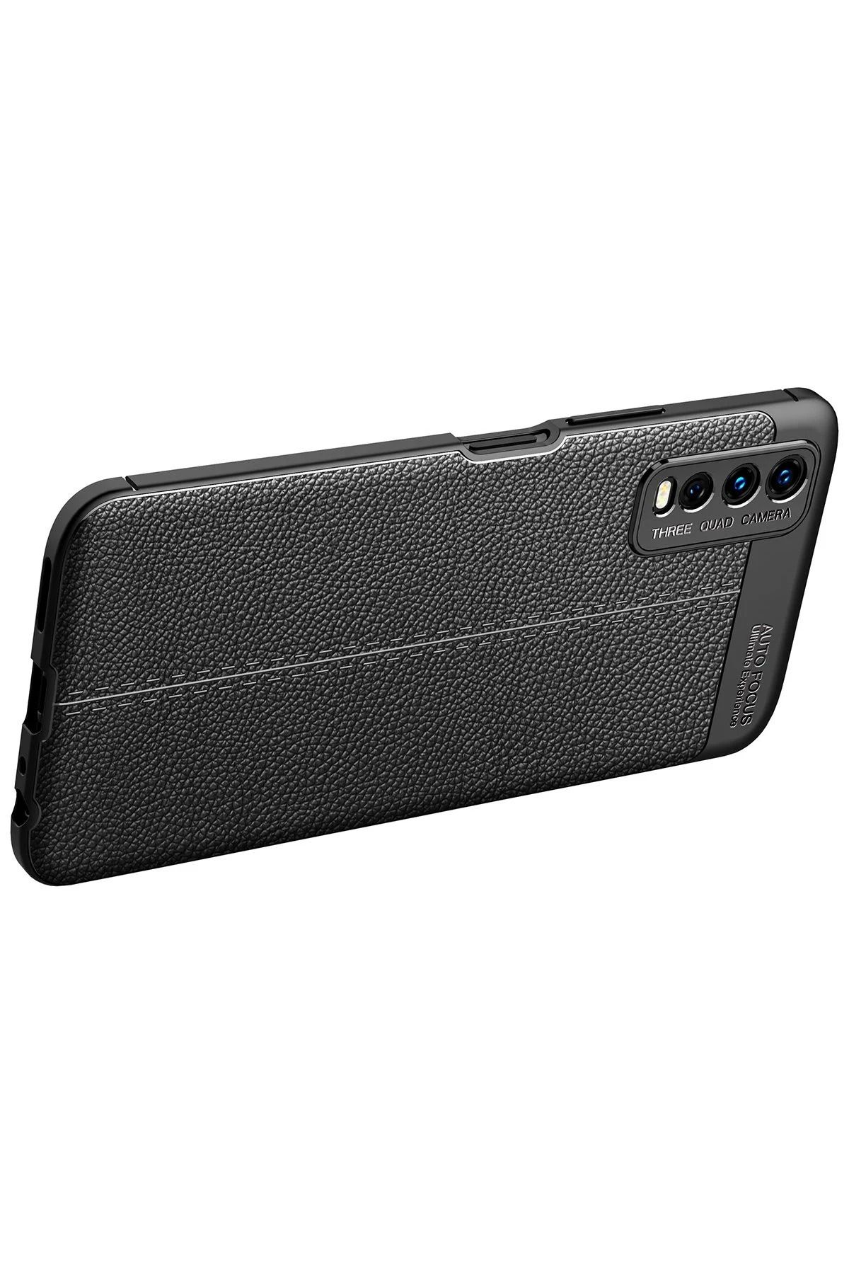 NewFace Vivo Y11S Kılıf Auto Focus Kapak - Siyah NRMSA