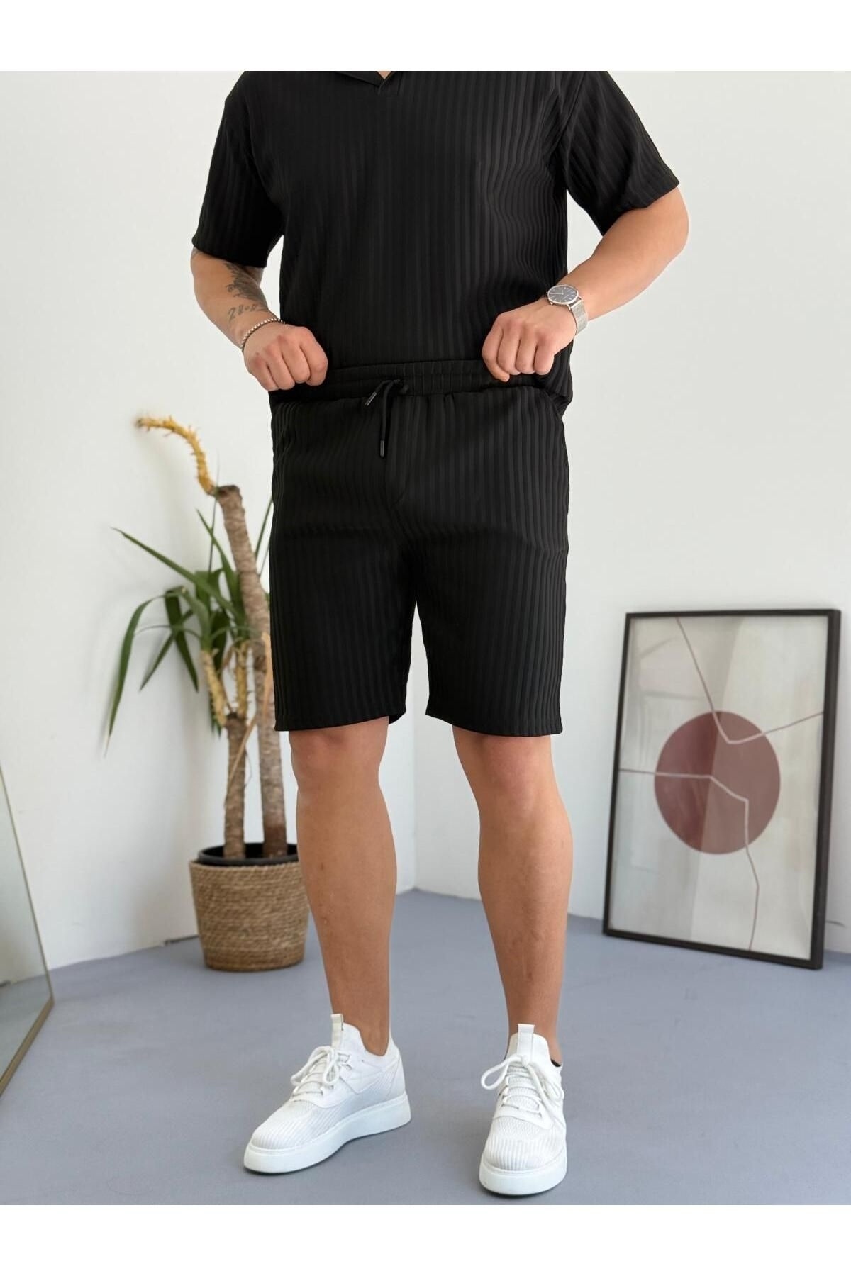 berfmoda-Men's Lycra Twill Ottoman Fabric Shorts 1