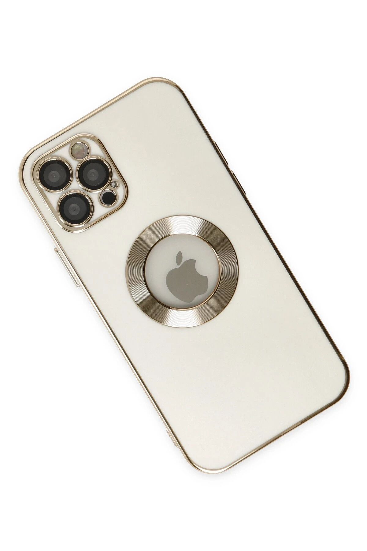 NewFace iPhone 12 Pro Max Kılıf Store Silikon - Beyaz DPMAH