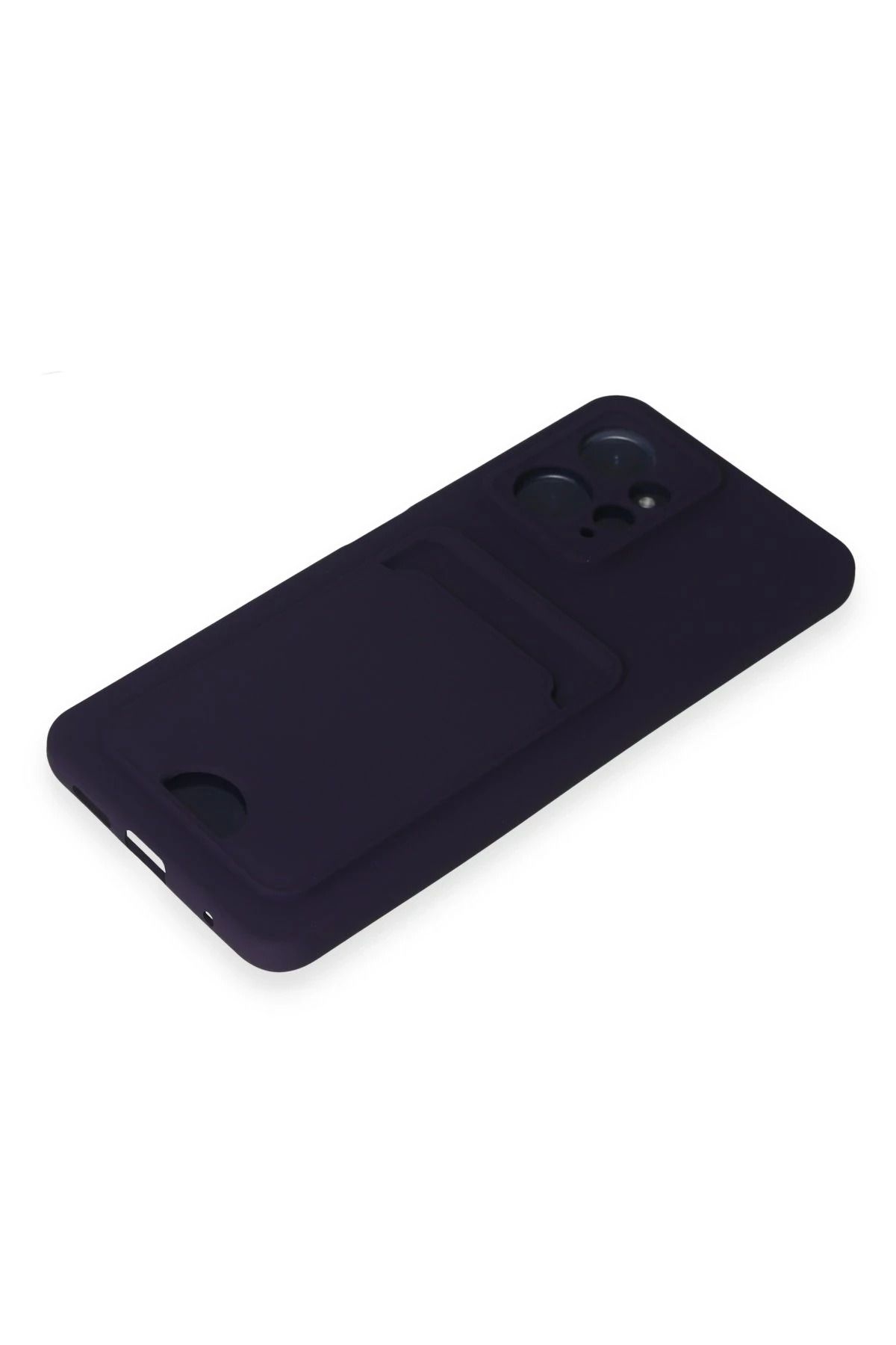 NewFace Xiaomi Redmi Note 12 4G Kılıf Kelvin Kartvizitli Silikon - Derin Mor GLSTD